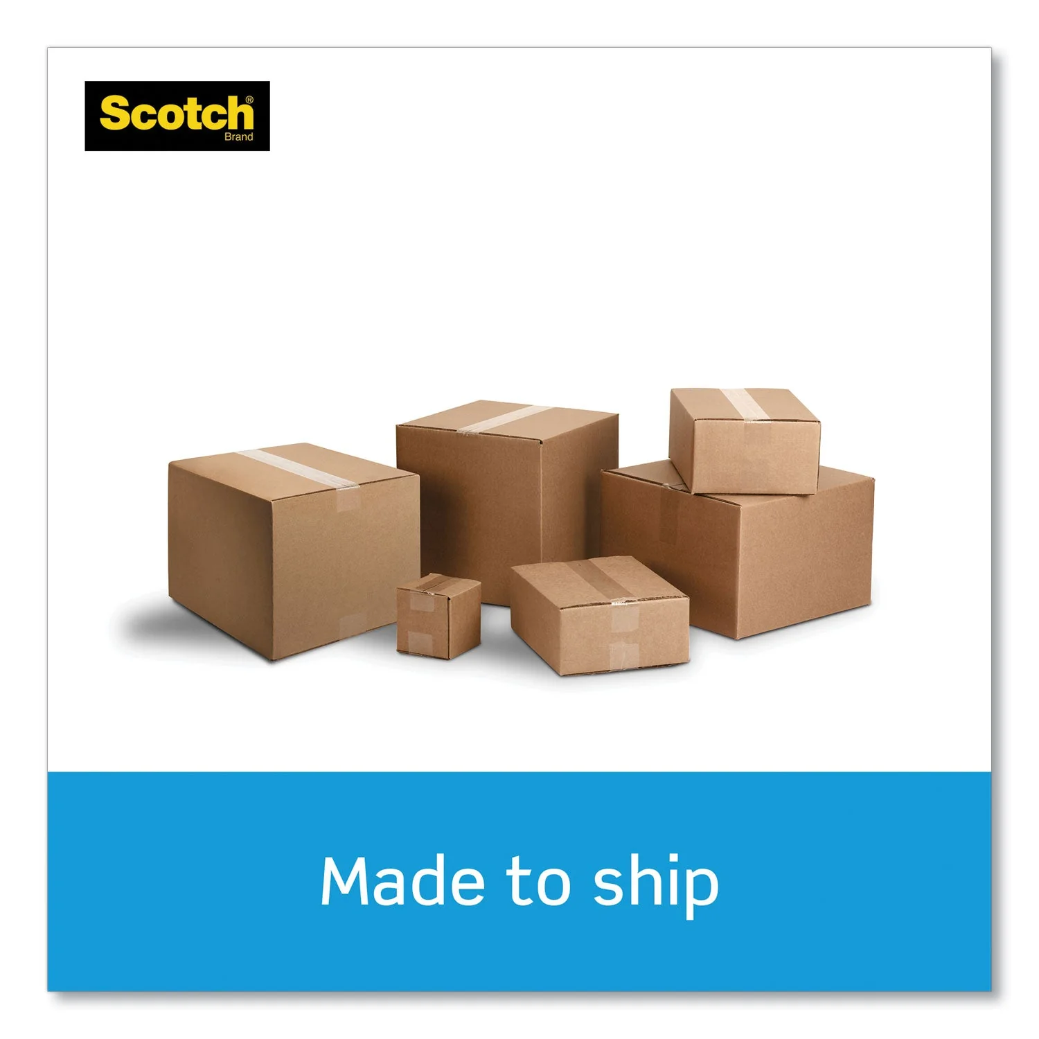 Scotch 3850 Heavy-Duty Packaging Tape with DP300 Dispenser, 3" Core, 1.88" x 54.6 yds, Clear, 6/Pack - Image 8