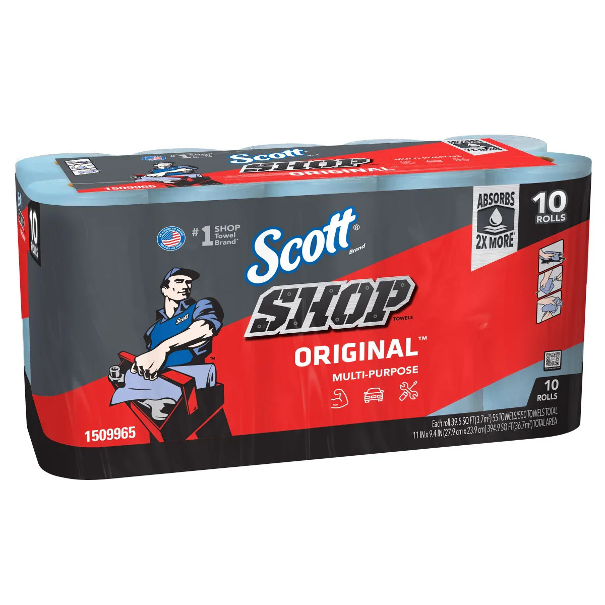 Scott Shop Towels, Original Multi-Purpose - Blue - Image 2