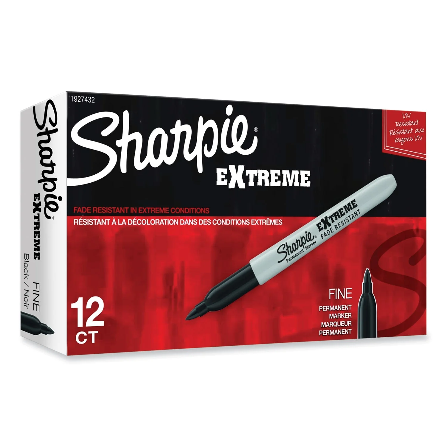 Sharpie Extreme Marker, Fine Bullet Tip, Black, Dozen - Image 9