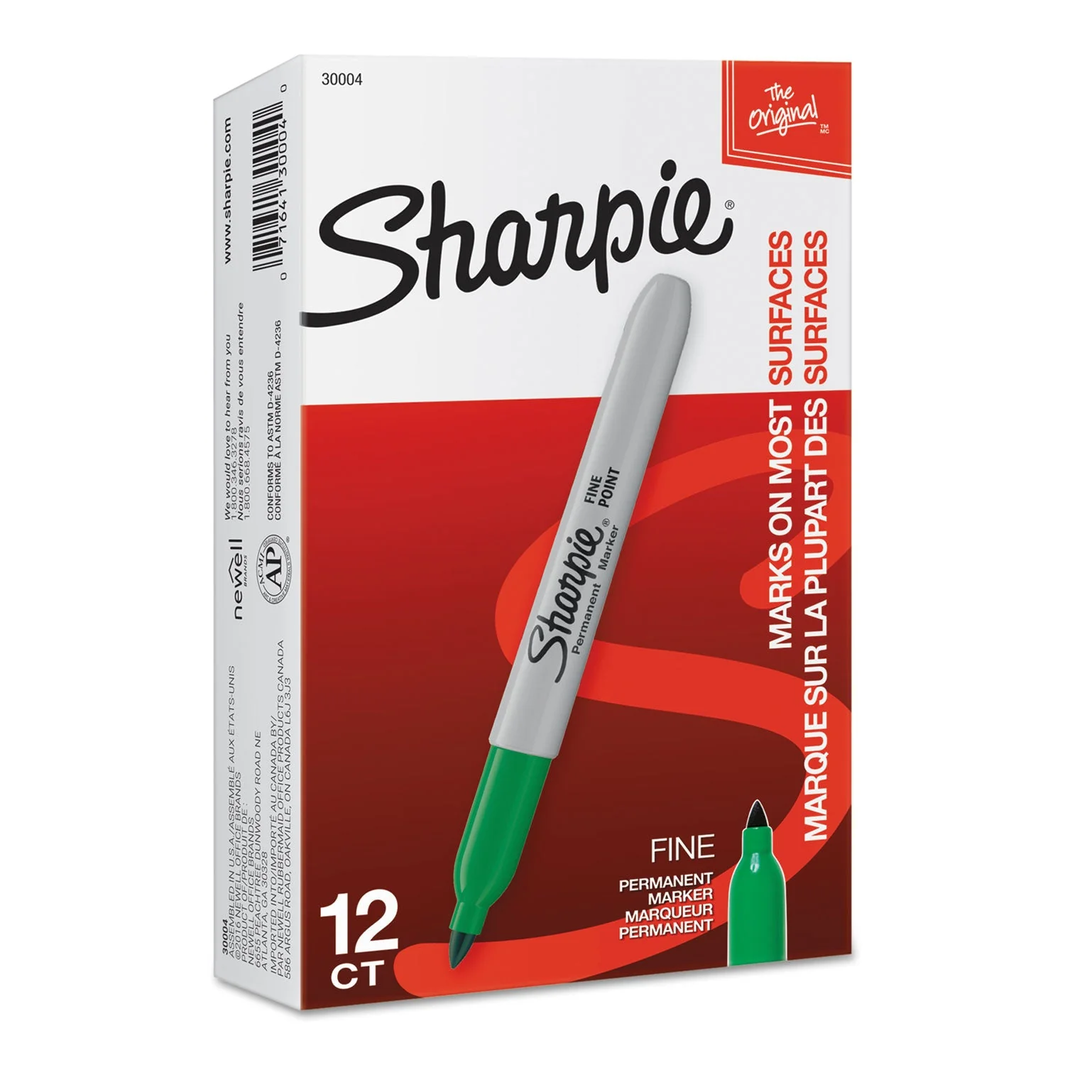 Sharpie Fine Bullet Tip Permanent Marker, Green, Dozen - Image 6