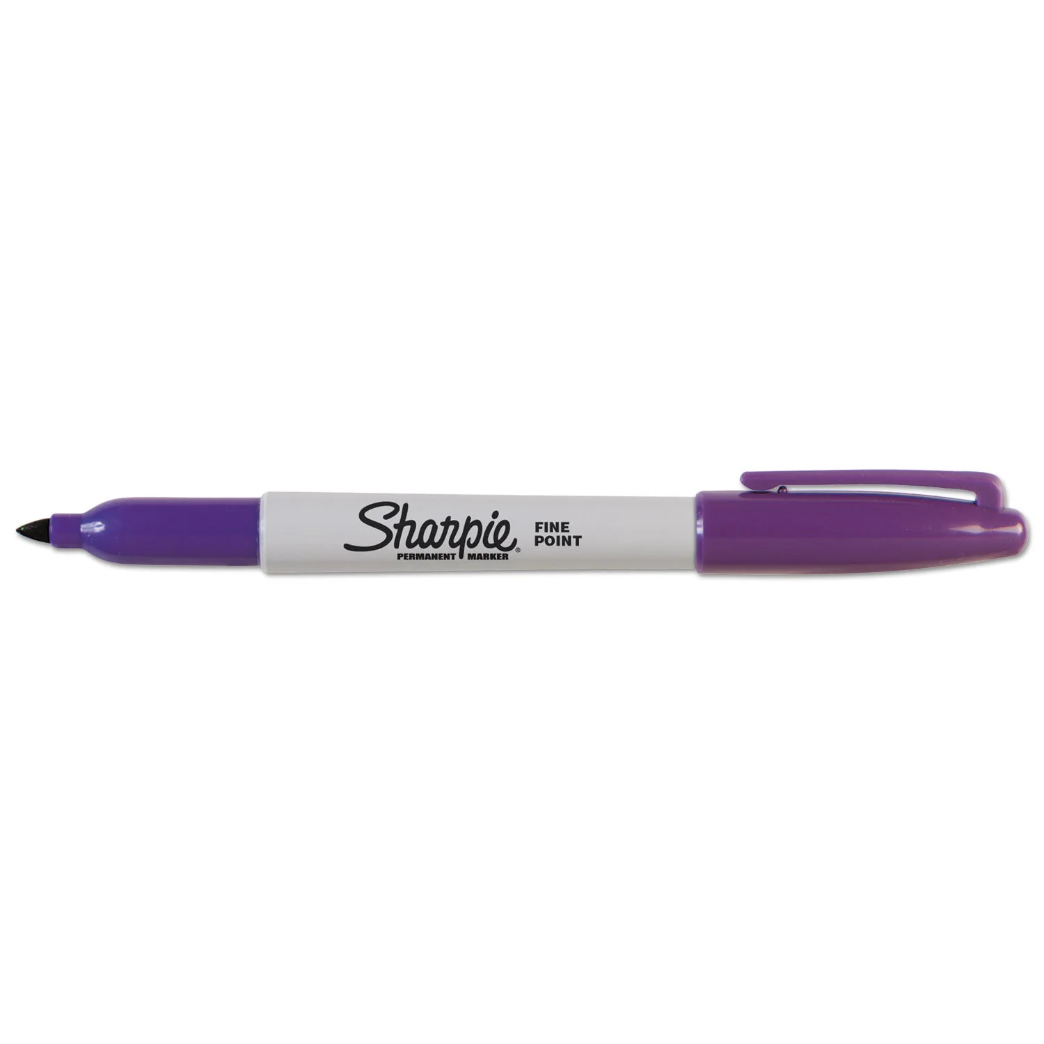 Sharpie Fine Tip Permanent Marker, Fine Bullet Tip, Purple, Dozen - Image 3
