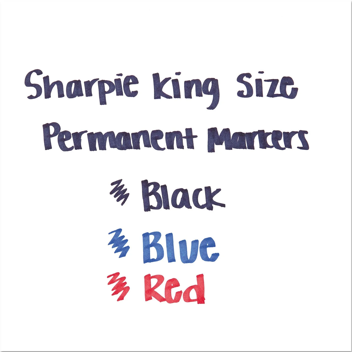 Sharpie King Size Permanent Marker Broad Chisel Tip - Dozen Count (Black) - Image 5