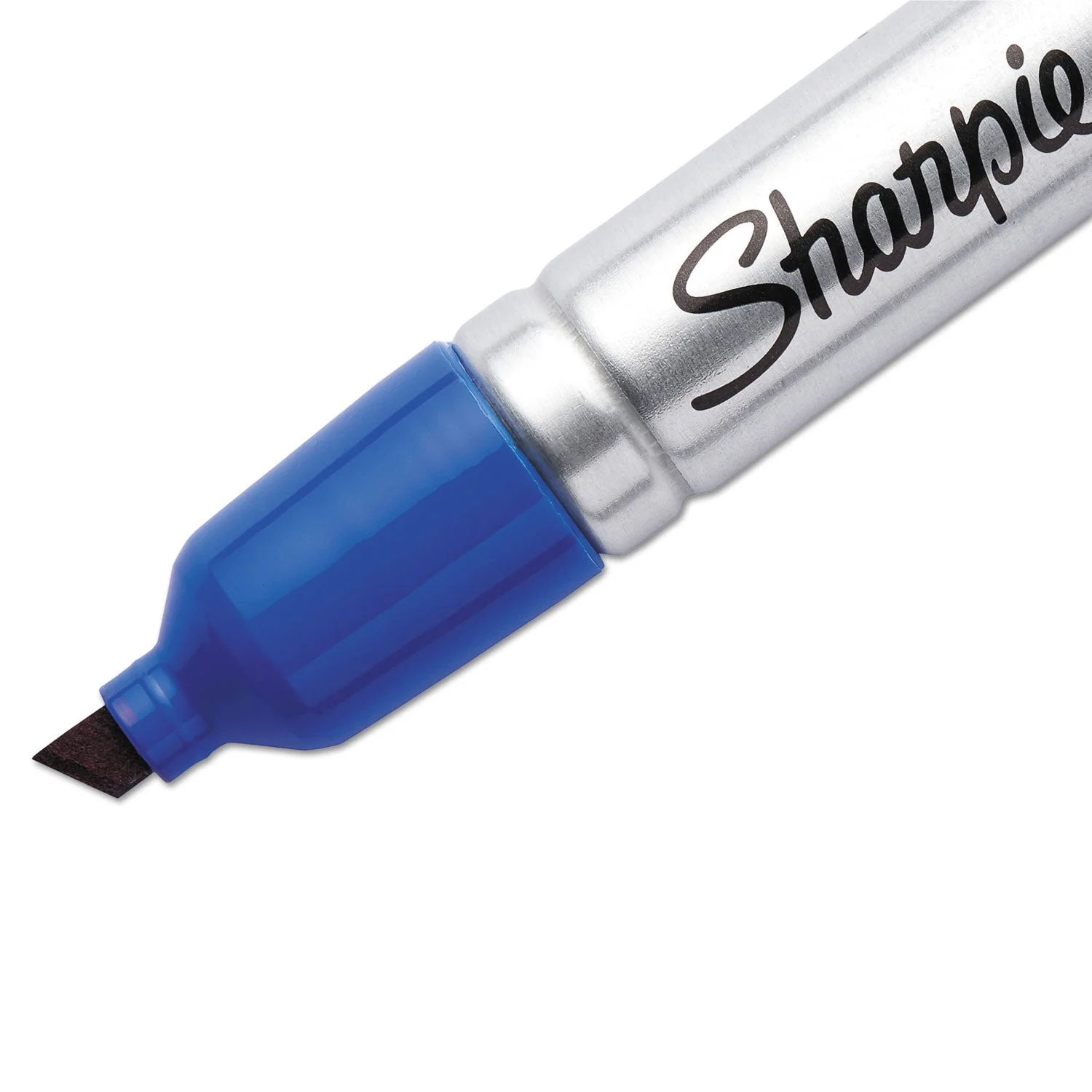 Sharpie King Size Permanent Marker, Broad Chisel Tip, Blue, Dozen - Image 3