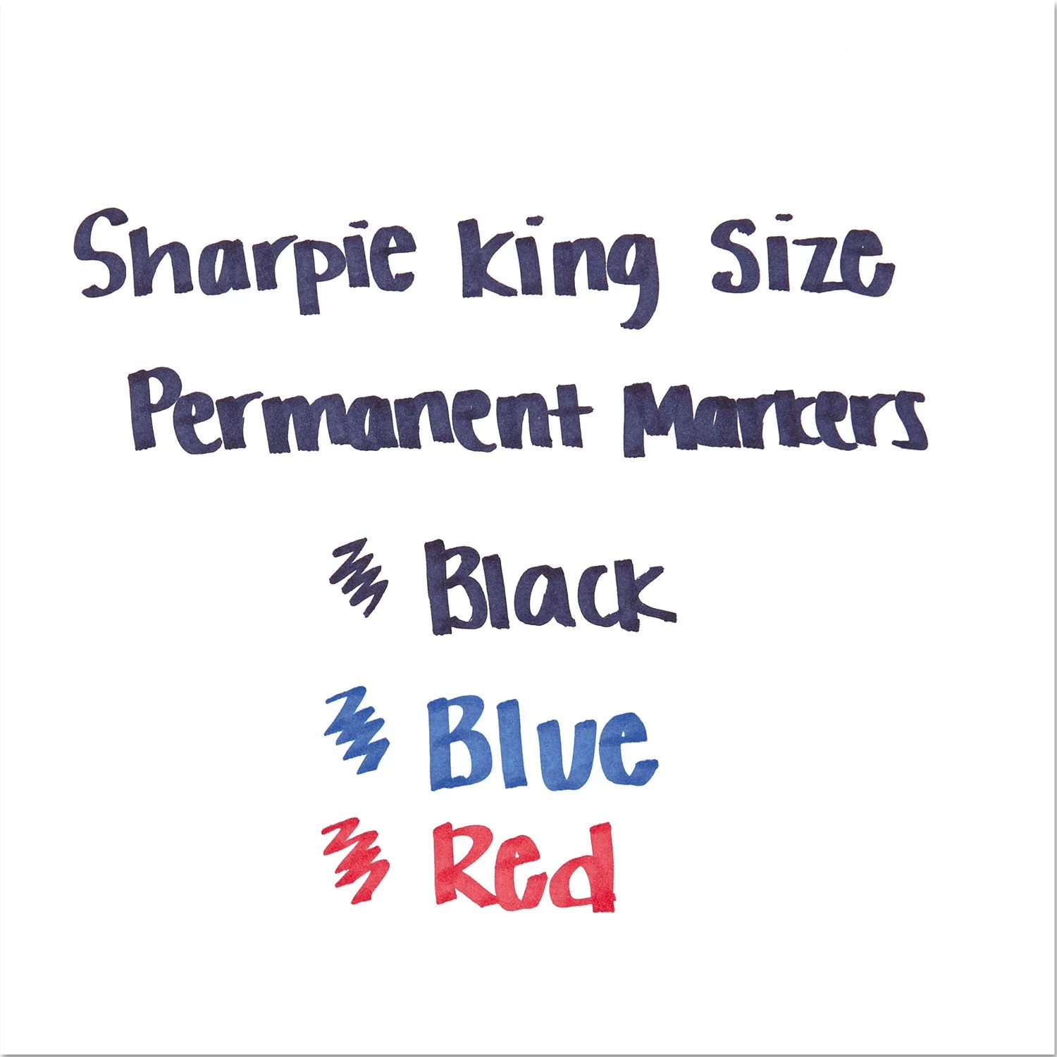 Sharpie King Size Permanent Marker, Broad Chisel Tip, Blue, Dozen - Image 4