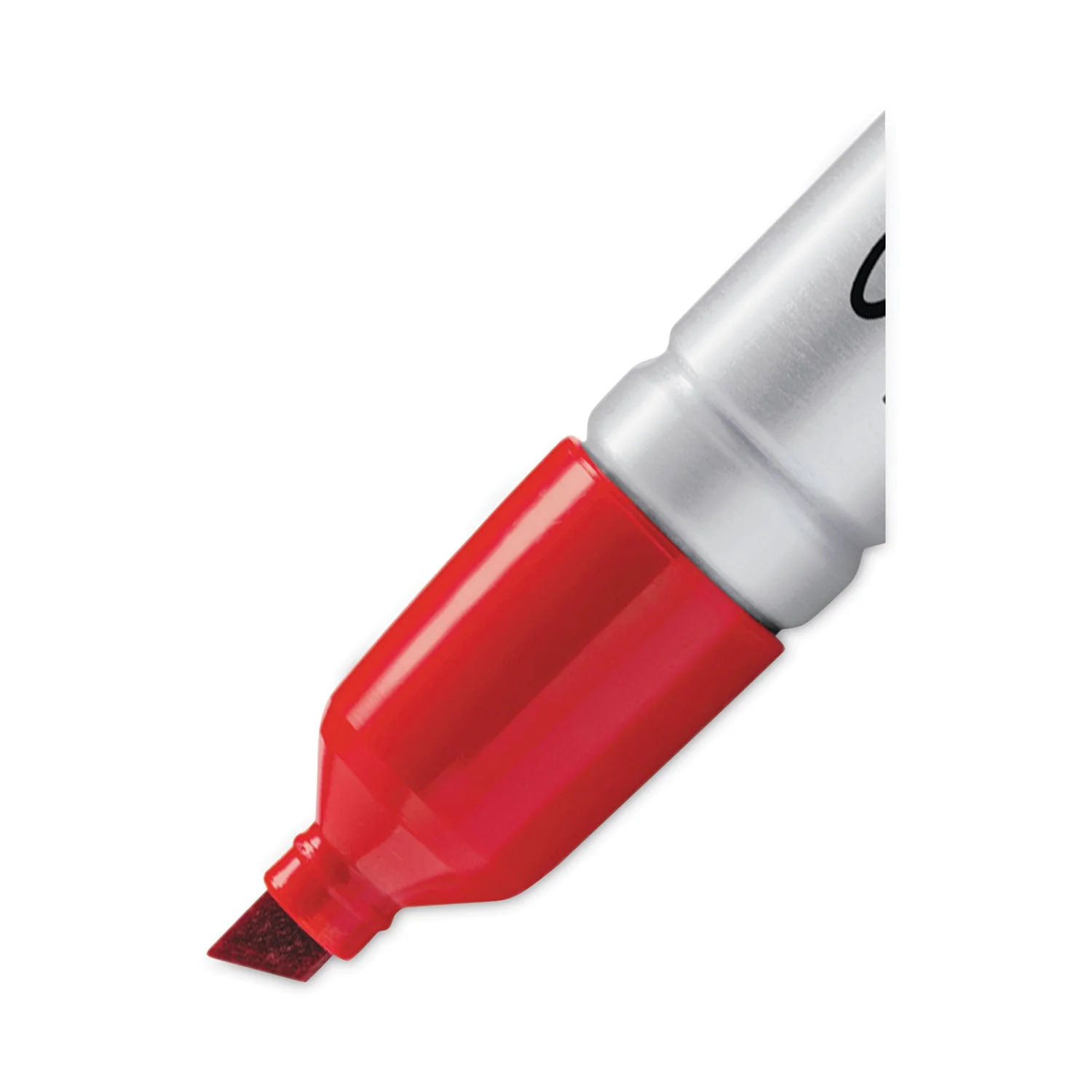Sharpie King Size Permanent Marker, Broad Chisel Tip, Red, Dozen - Image 2