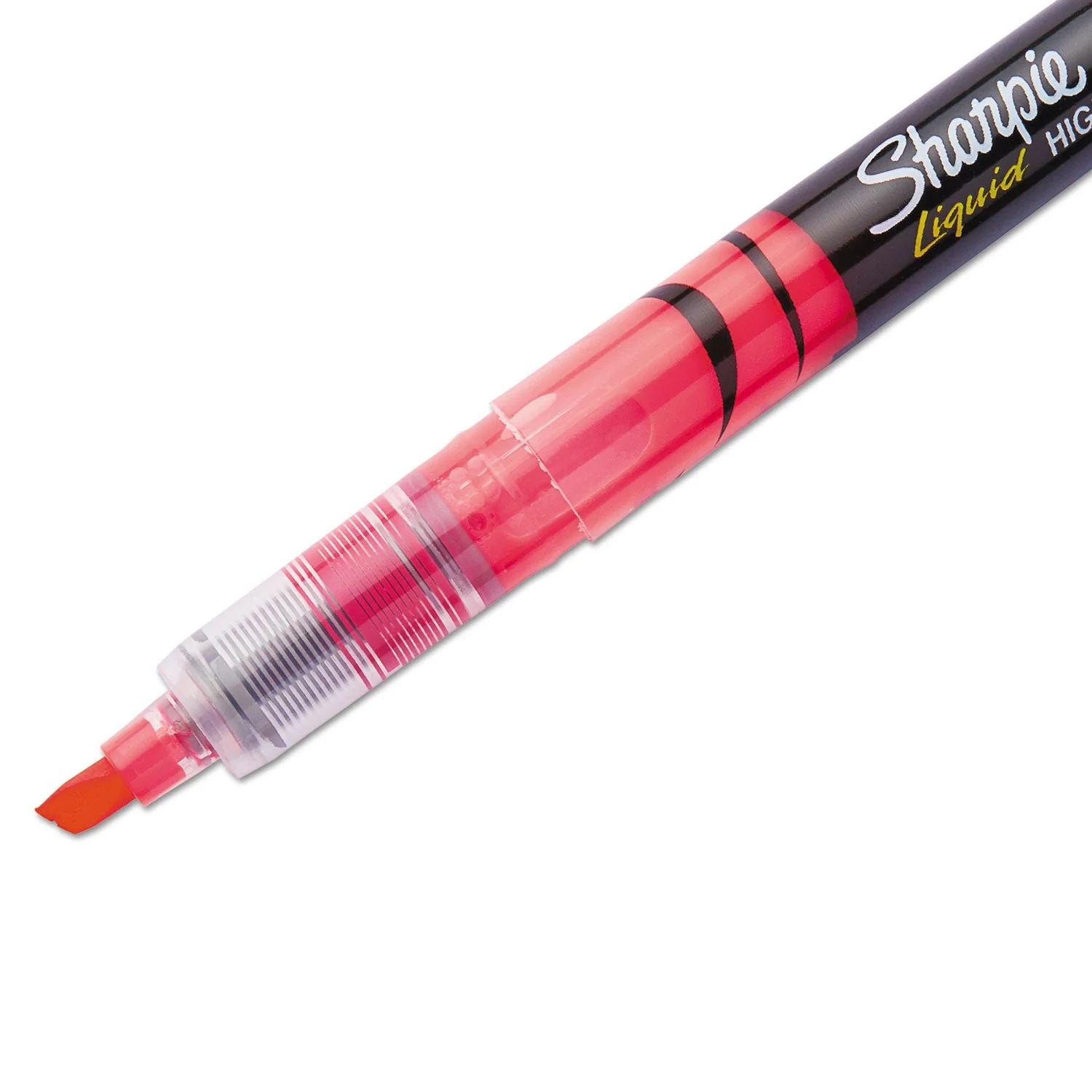 Sharpie Liquid Pen Style Highlighters, Fluorescent Pink Ink, Chisel Tip, Pink/Black/Clear Barrel, Dozen - Image 3