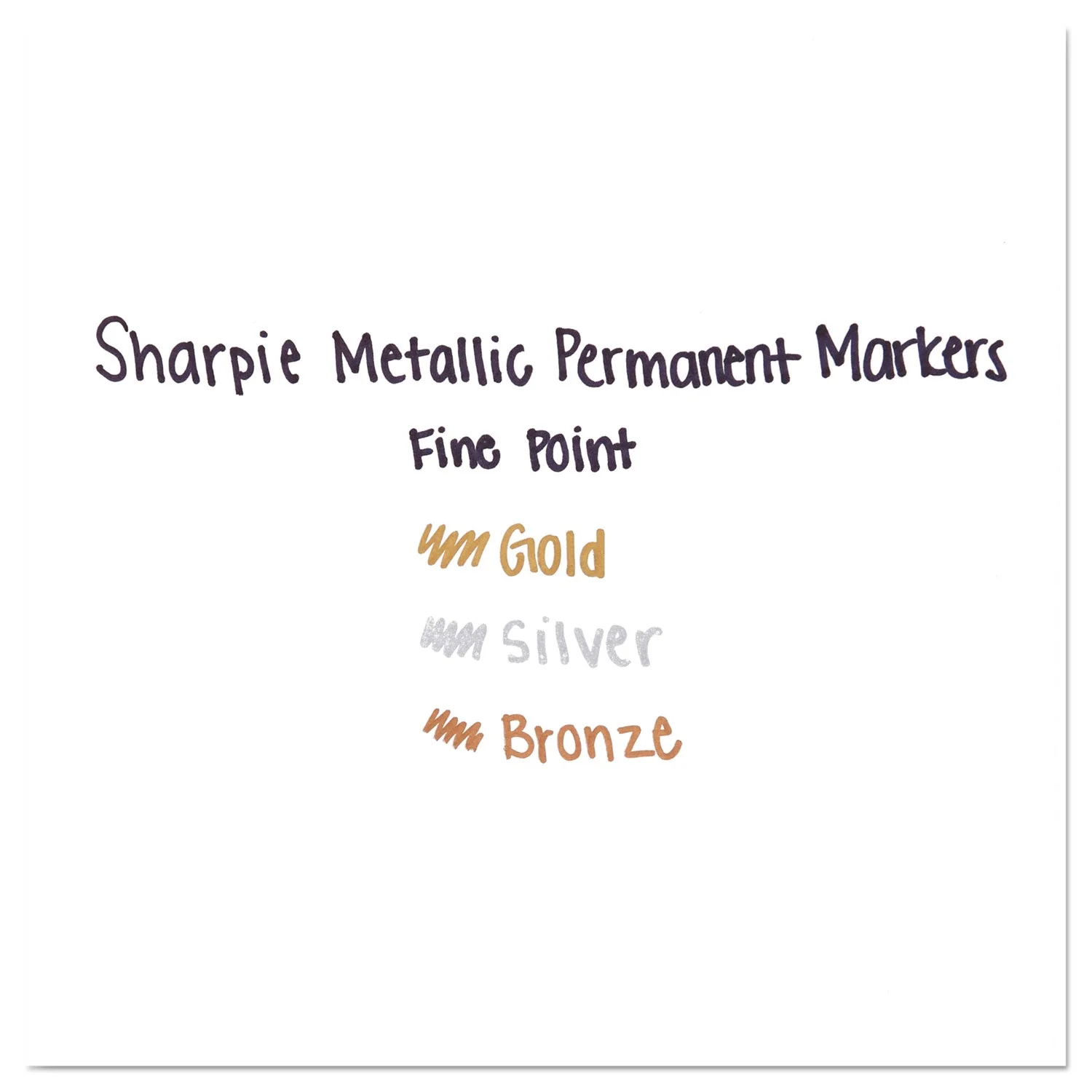 Sharpie Metallic Fine Point Permanent Marker Value Pack, Fine Bullet Tip, Metallic Silver, 36/Pack - Image 5