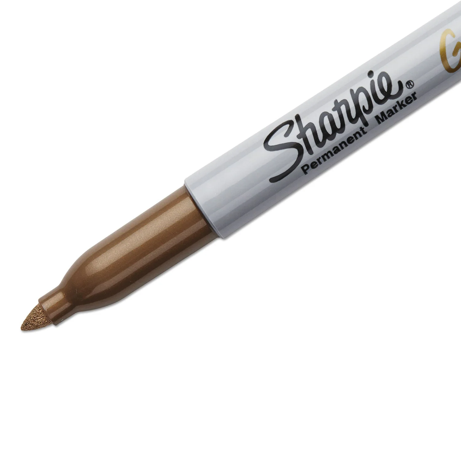 Sharpie Metallic Fine Point Permanent Markers, Fine Bullet Tip, Gold, Dozen - Image 3