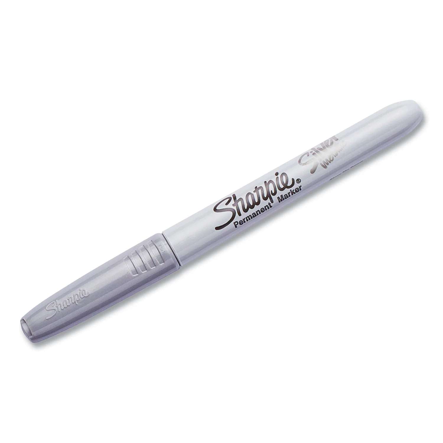 Sharpie Metallic Fine Point Permanent Markers, Fine Bullet Tip, Metallic Silver, Dozen - Image 4