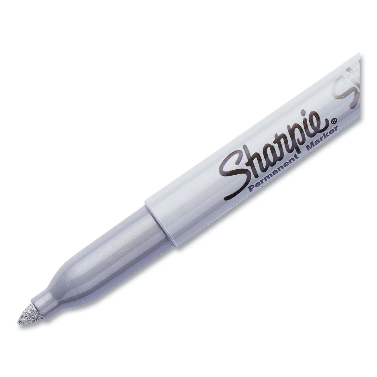 Sharpie Metallic Fine Point Permanent Markers, Fine Bullet Tip, Metallic Silver, Dozen - Image 6