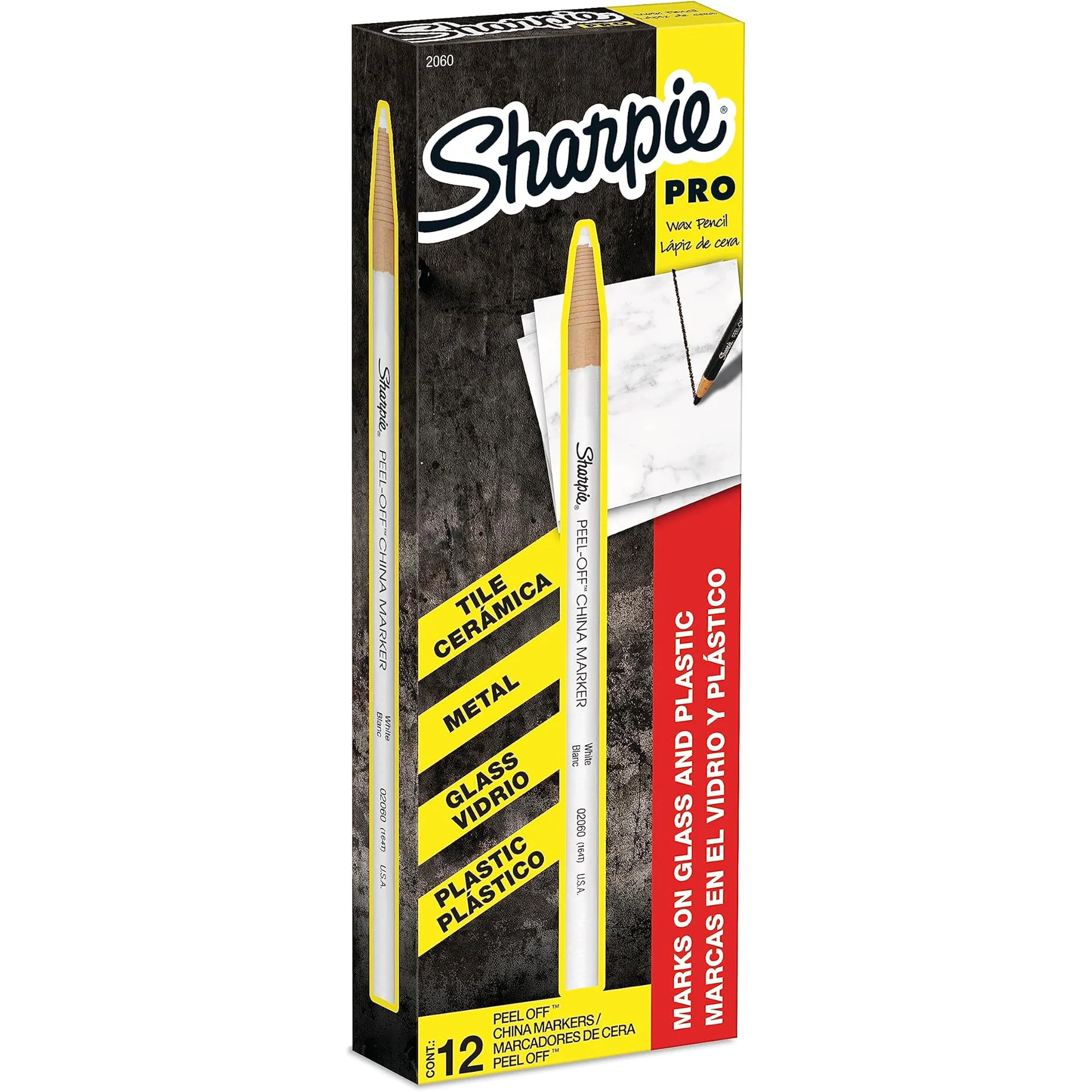 Sharpie Peel-Off China Markers - 12 Count (Black, Red, White, Yellow) - Image 4