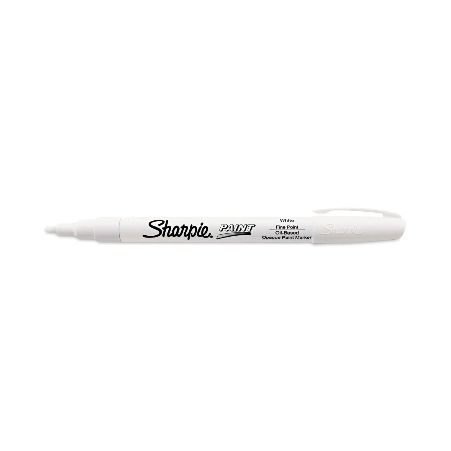 Sharpie Permanent Paint Marker, Fine Bullet Tip, White, Dozen - Image 2