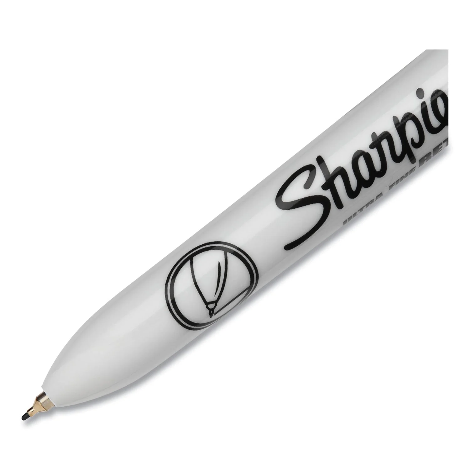 Sharpie Retractable Permanent Marker, Extra-Fine Needle Tip, Black - Image 3