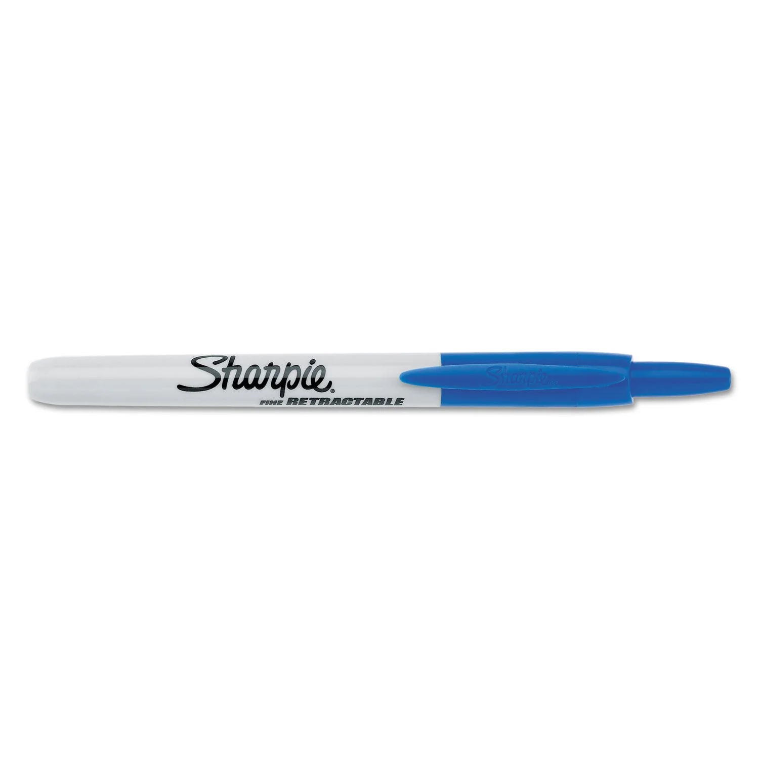Sharpie Retractable Permanent Marker, Fine Bullet Tip, Blue - Image 3