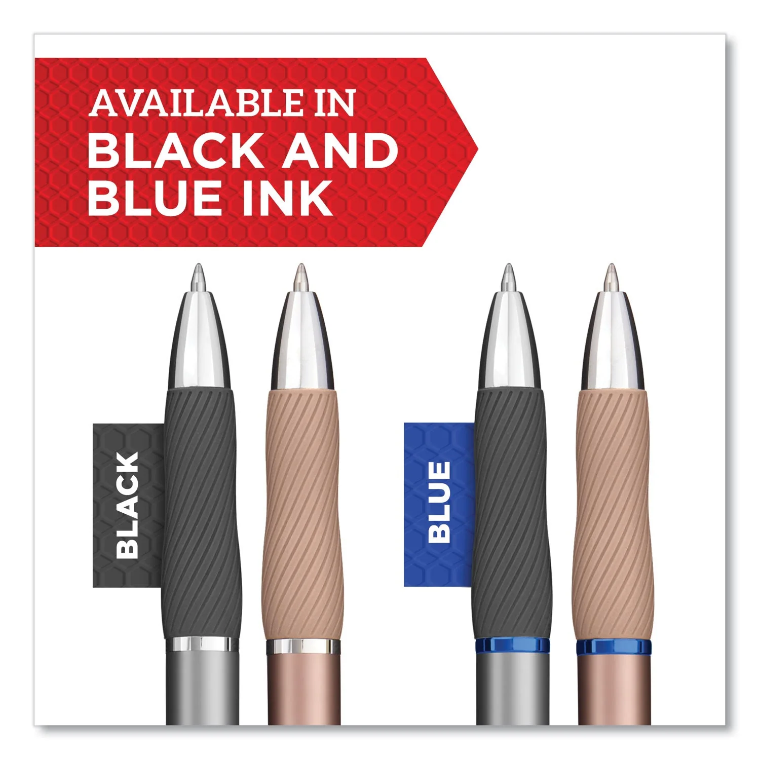 Sharpie S-Gel Premium Metal Barrel Gel Pen, Retractable, Medium 0.7 mm, Black Ink, Champagne Barrel, Dozen - Image 5