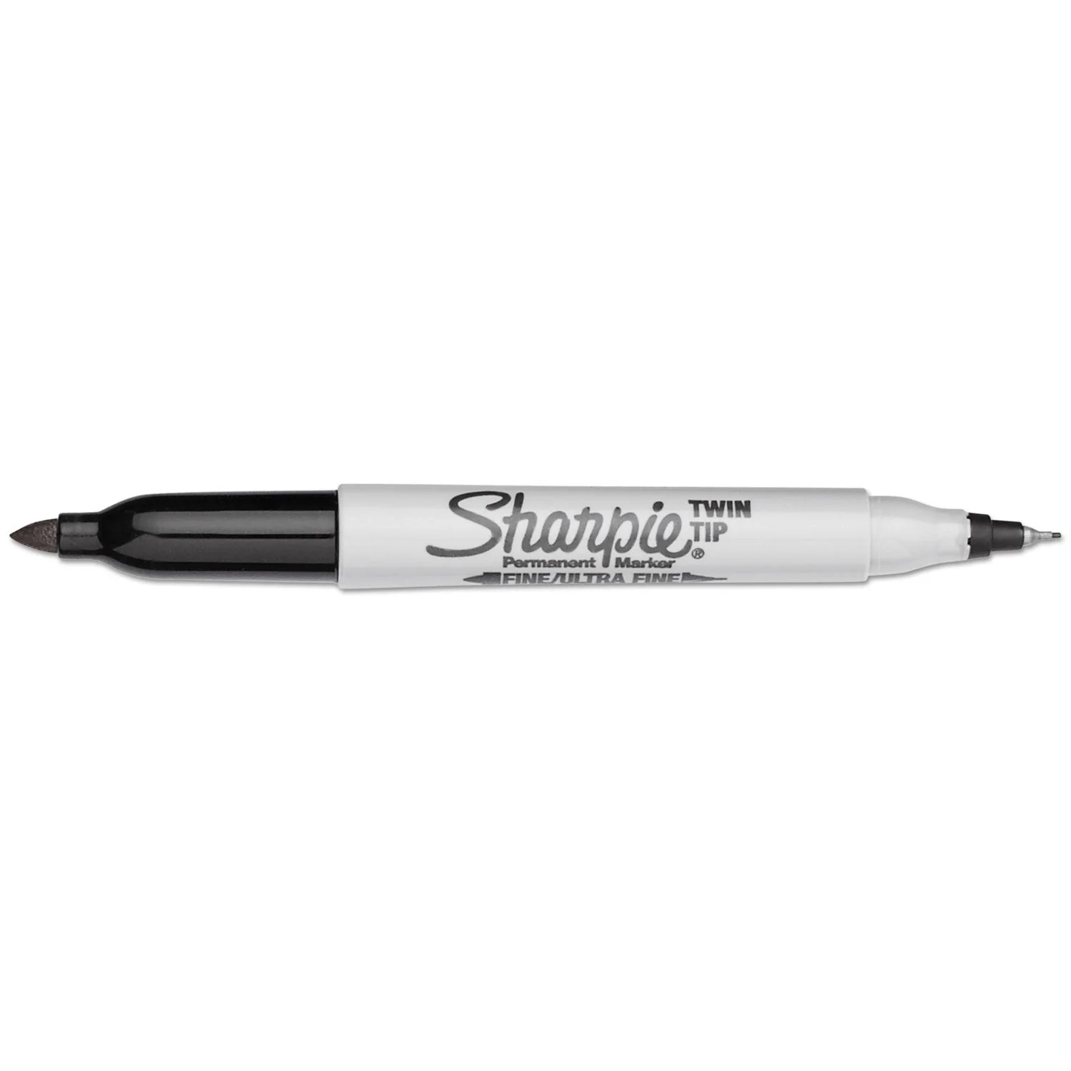 Sharpie Twin-Tip Permanent Marker, Extra-Fine/Fine Bullet Tips, Black, Dozen - Image 5