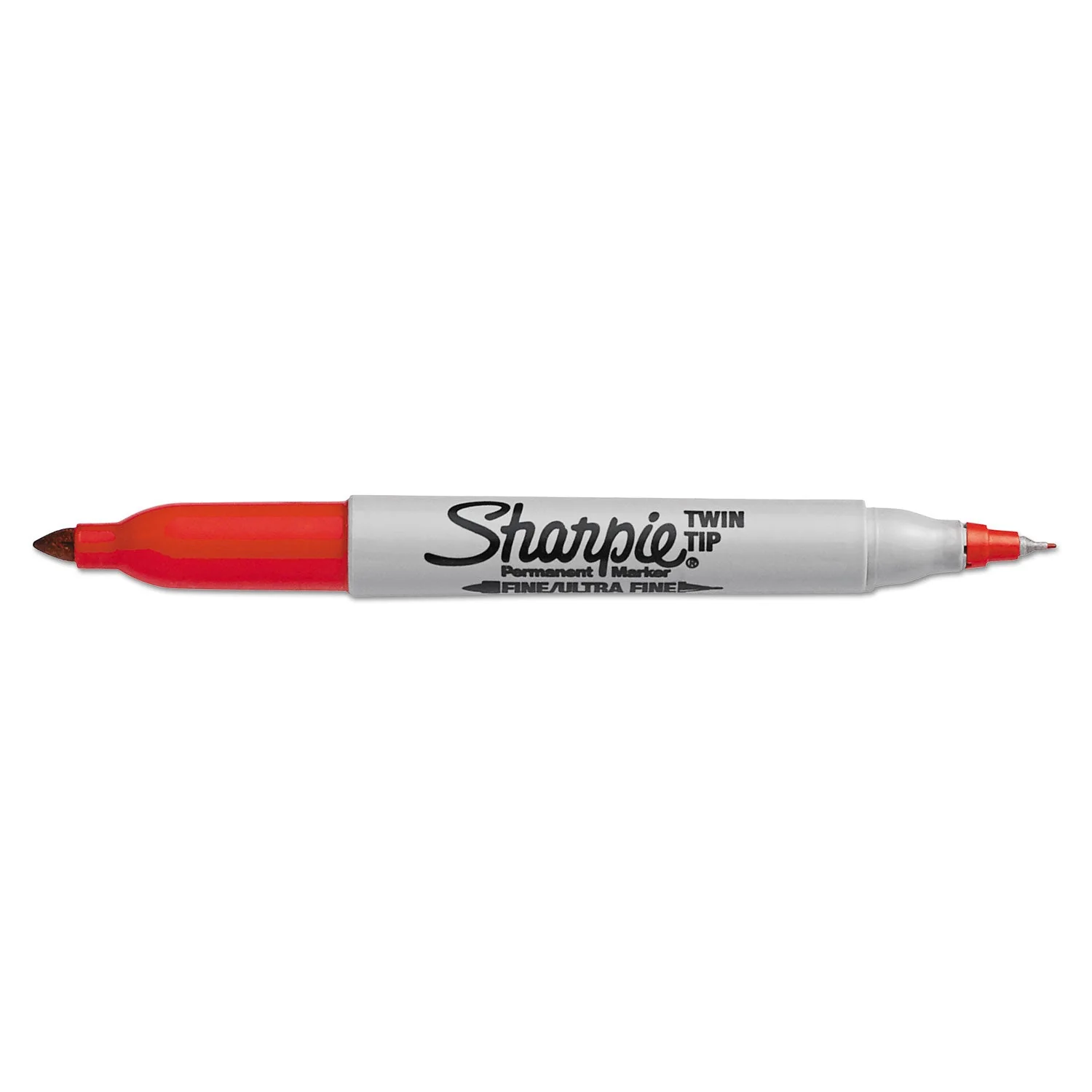 Sharpie Twin-Tip Permanent Marker Extra-Fine/Fine Bullet Tips 12 Count Box (Red) - Image 5