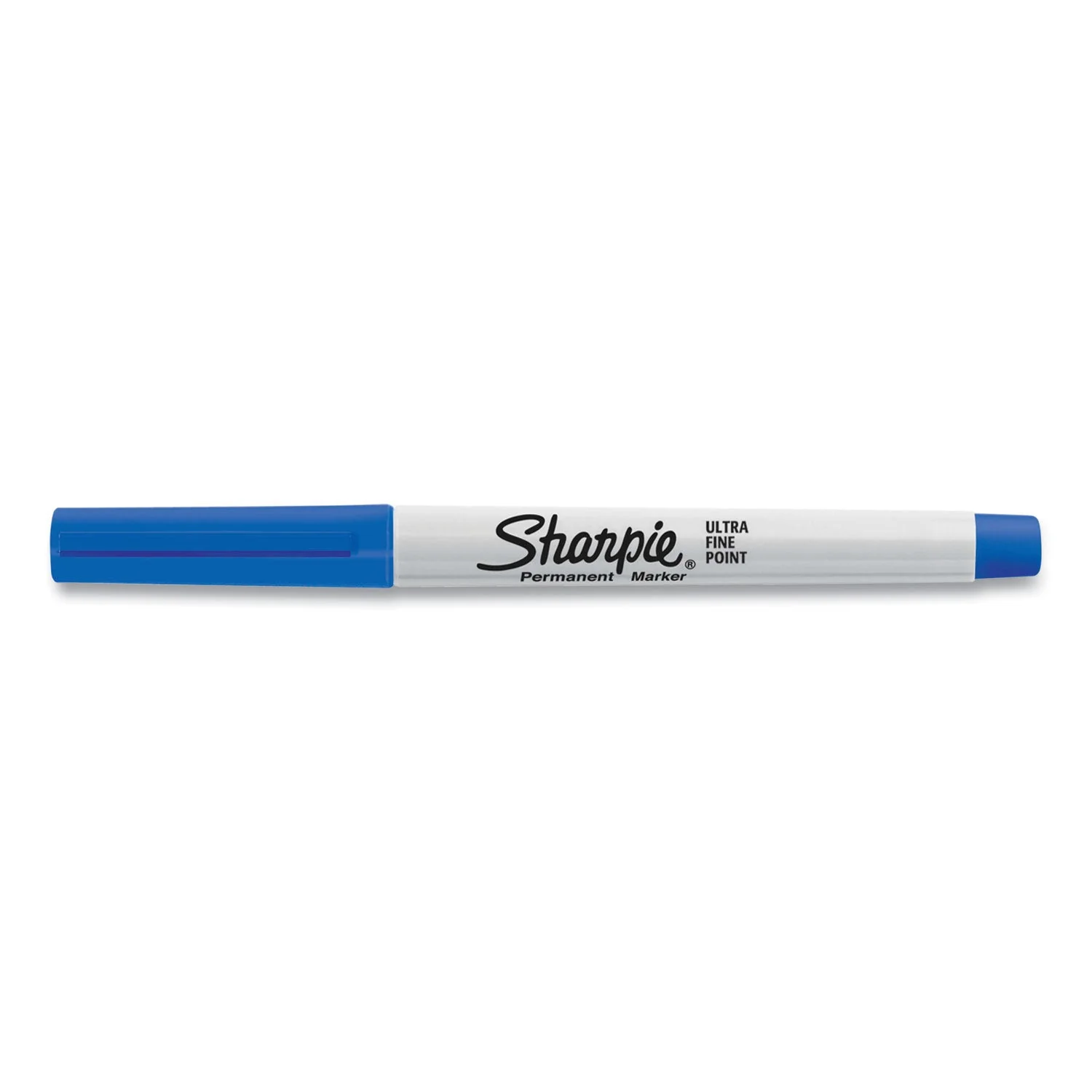 Sharpie Ultra Fine Tip Permanent Marker, Extra-Fine Needle Tip, Blue, Dozen - Image 3