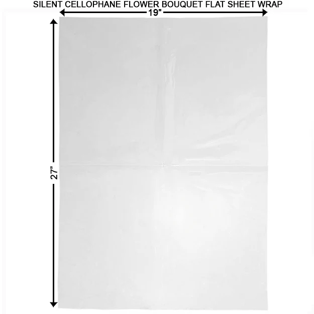 Silent Cellophane Grocery Store Bouquet Sleeve Bag - Clear - Image 5