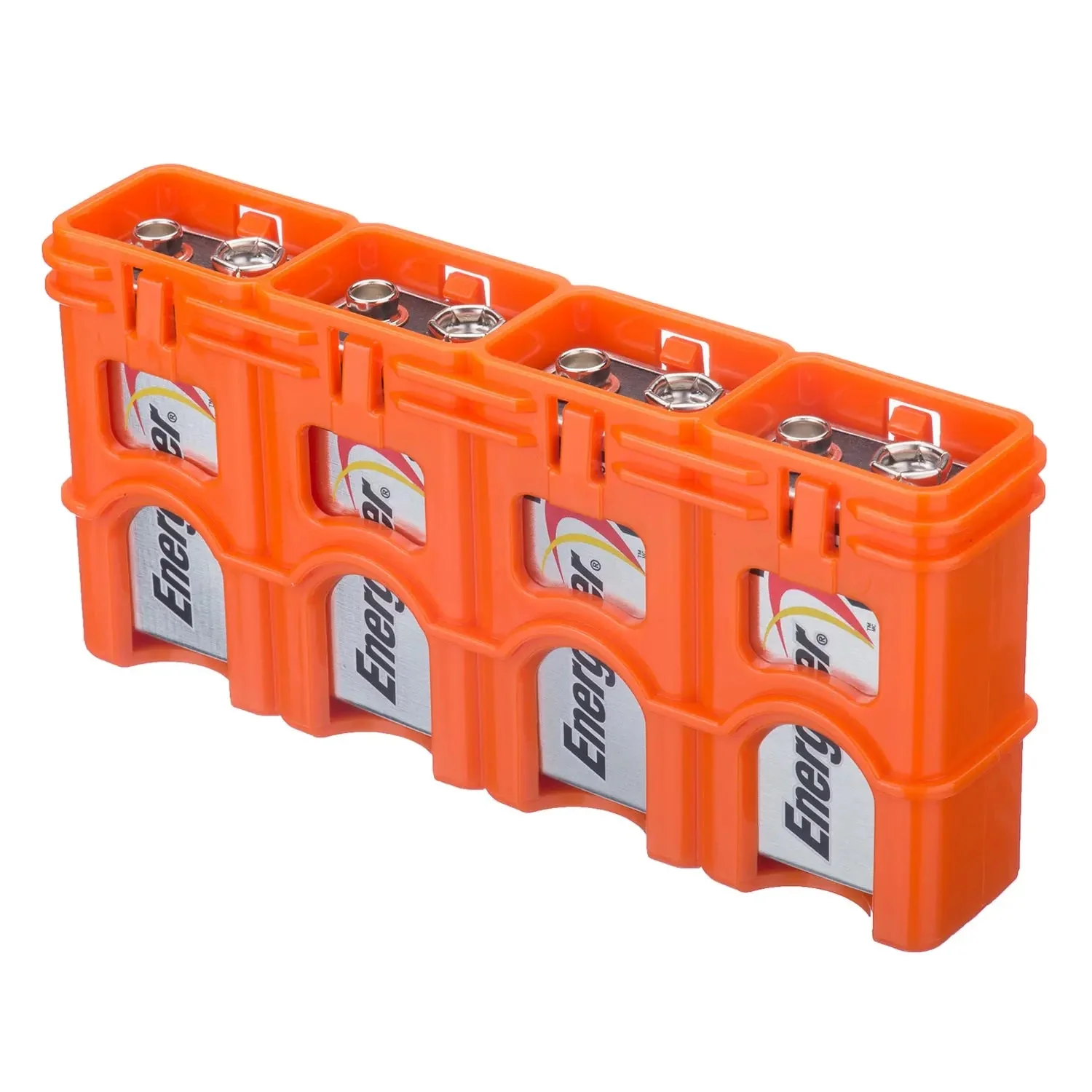 Storacell Slim Line 9V - 4 Pack Battery Caddy (Orange) - Image 2