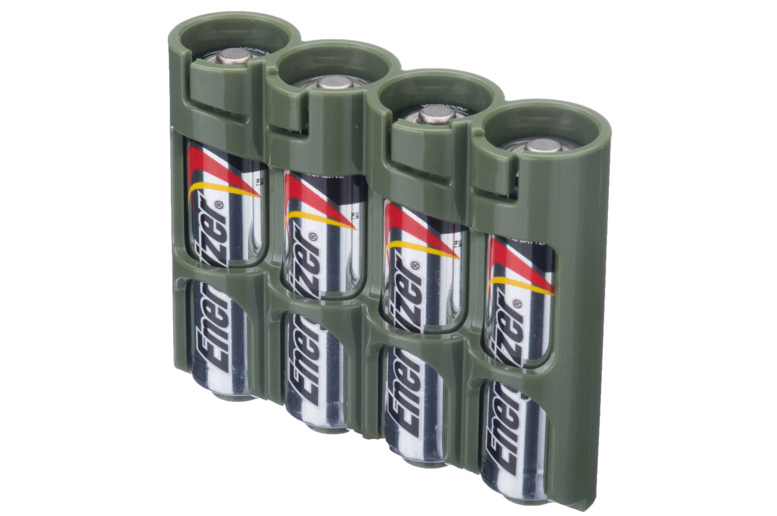 Storacell Slim Line AA - 4 Pack Battery Caddy (Military Green) - Image 2