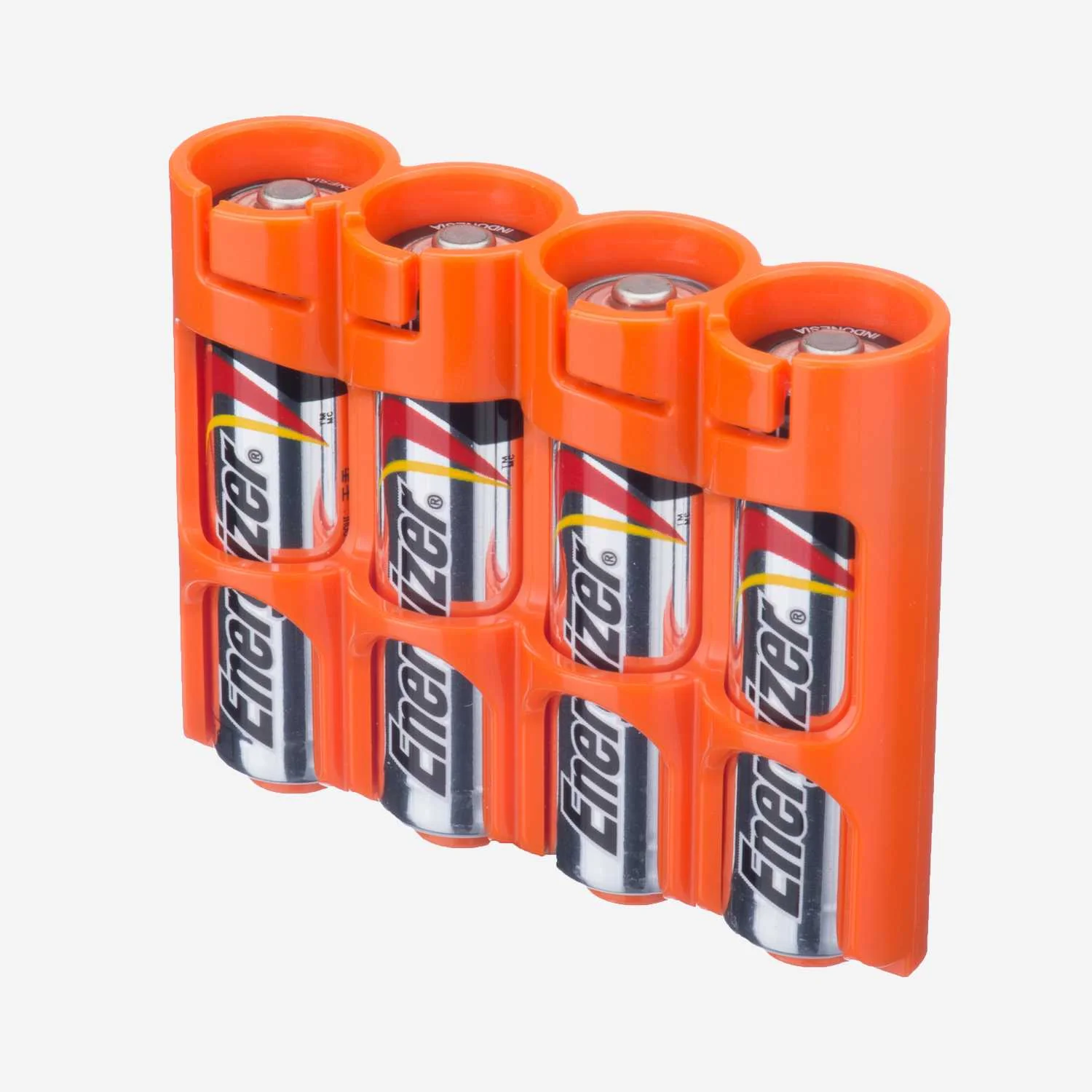 Storacell Slim Line AA - 4 Pack Battery Caddy (Orange) - Image 2