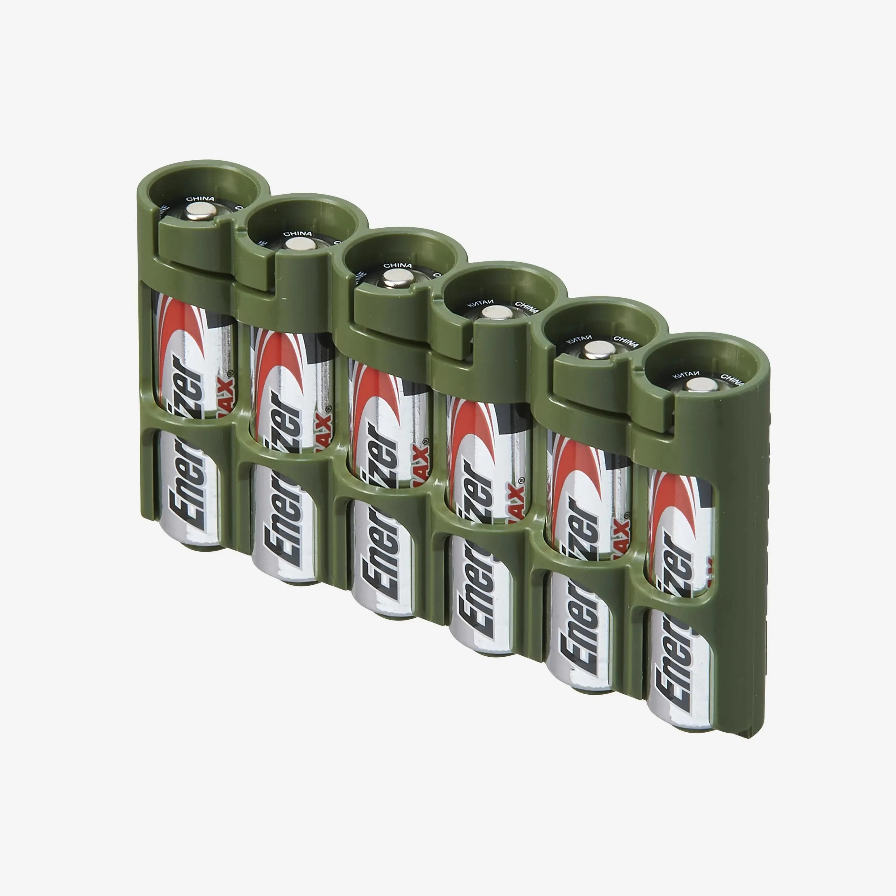 Storacell Slim Line AA - 6 Pack Battery Caddy (Military Green) - Image 2