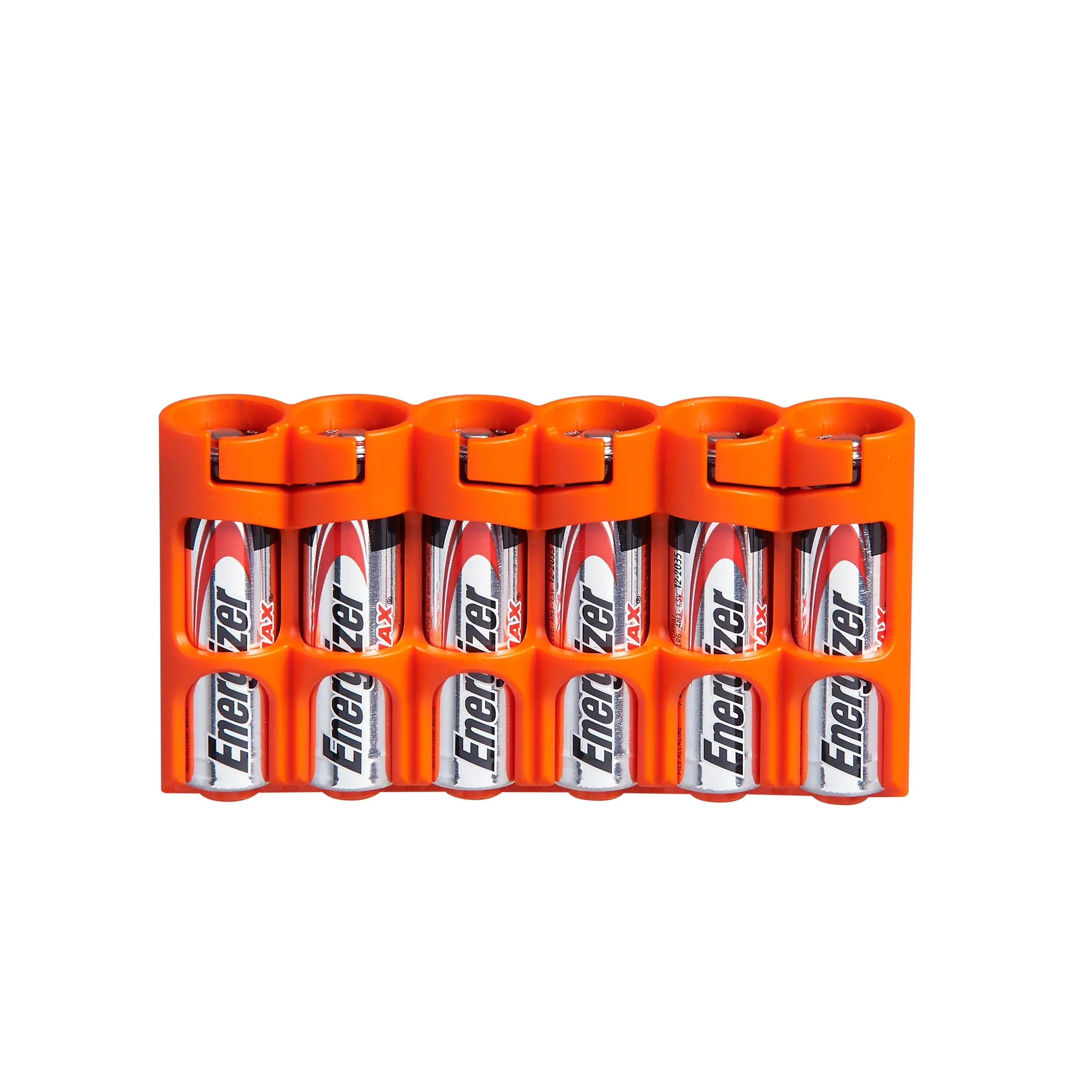 Storacell Slim Line AA - 6 Pack Battery Caddy (Orange) - Image 2