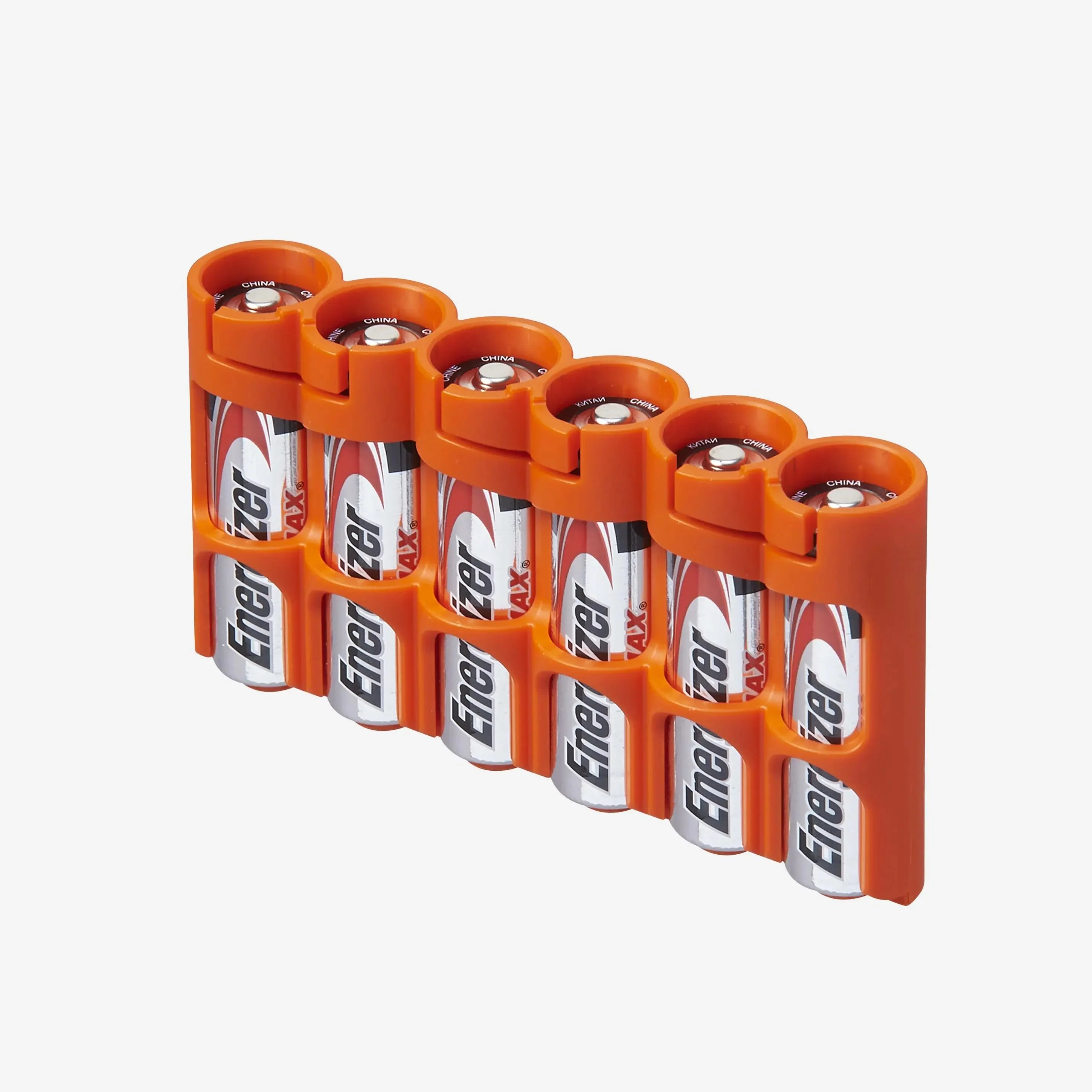 Storacell Slim Line AA - 6 Pack Battery Caddy (Orange) - Image 3