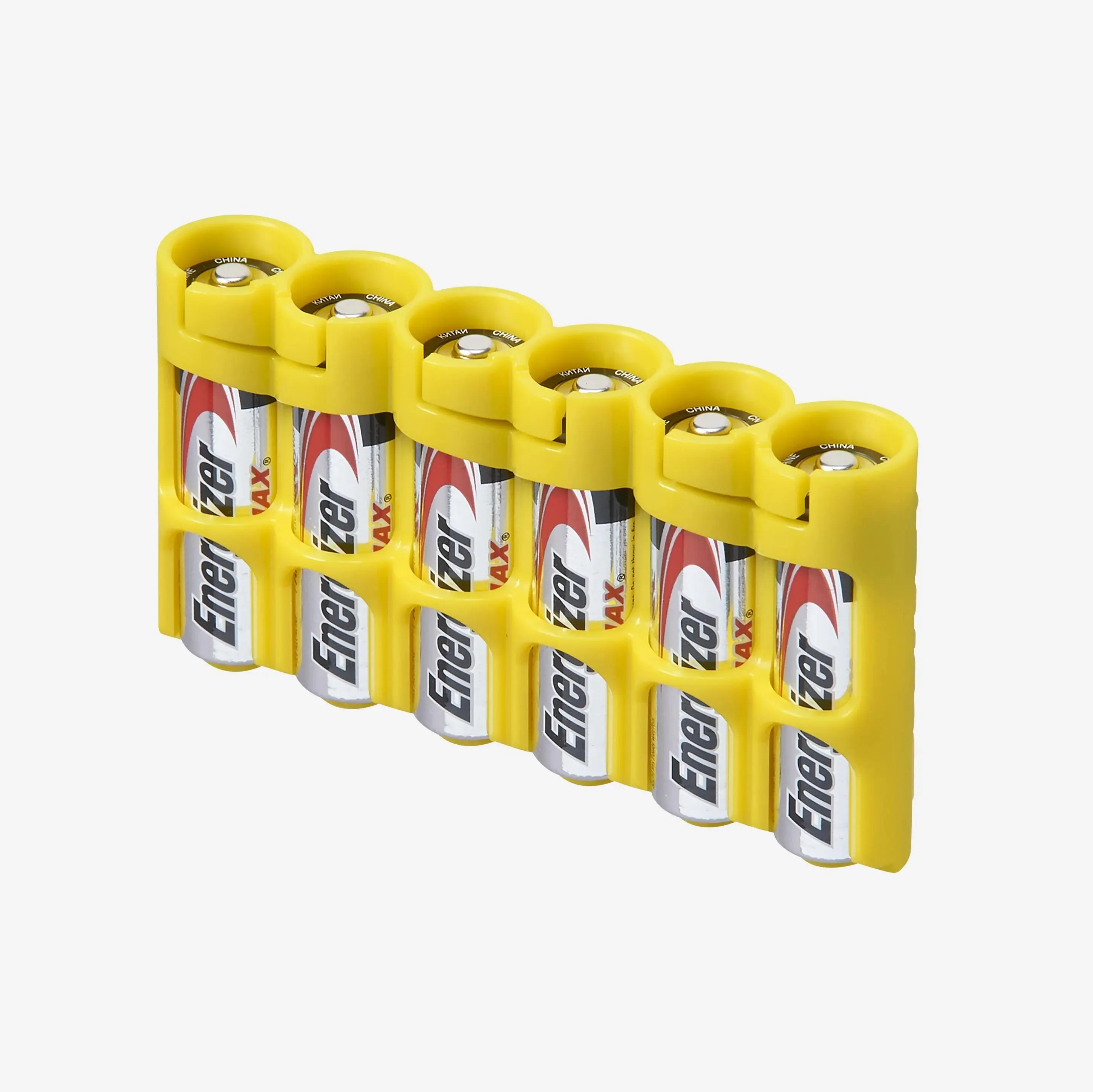 Storacell Slim Line AA - 6 Pack Battery Caddy (Yellow) - Image 2