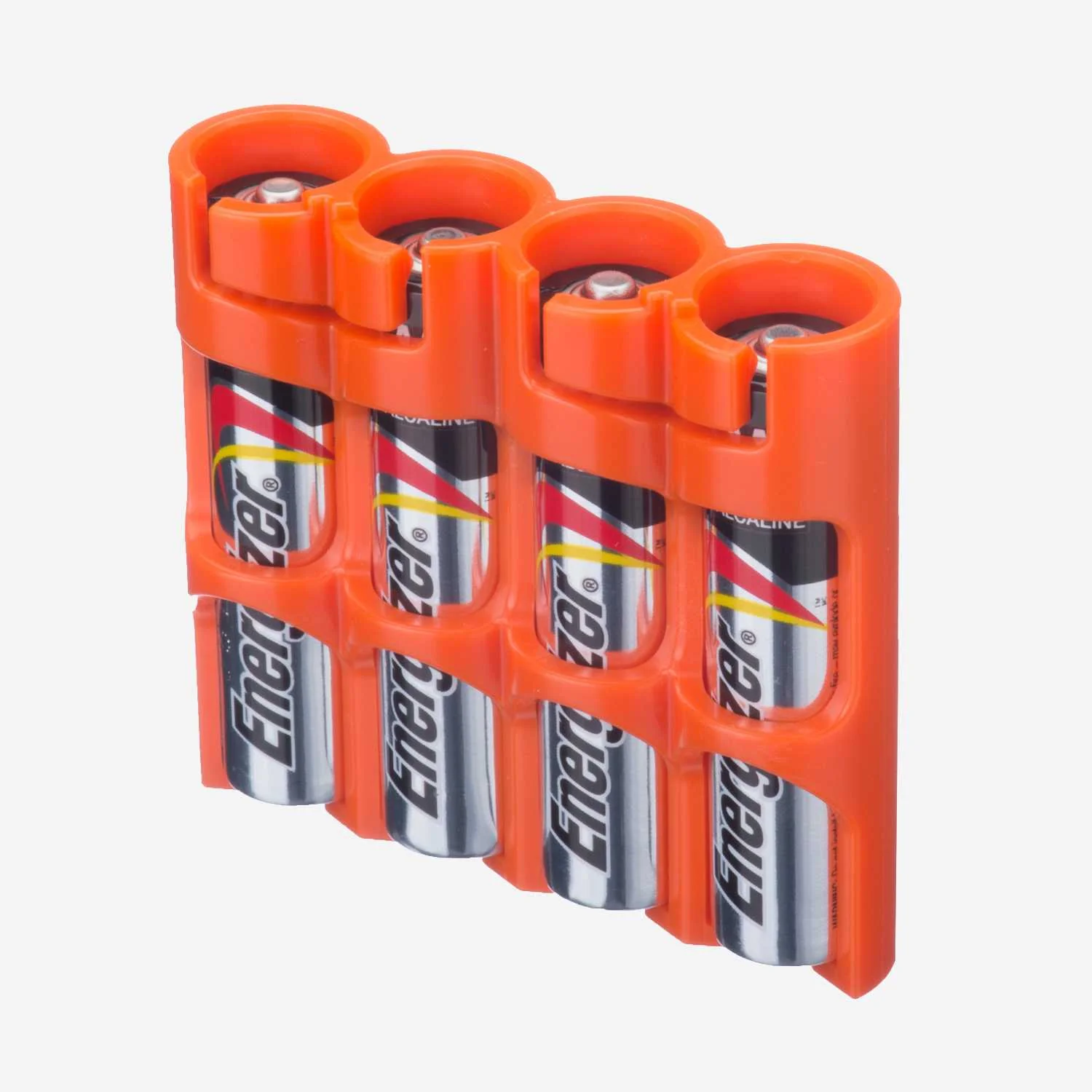 Storacell Slim Line AAA - 4 Pack Battery Caddy (Orange) - Image 2