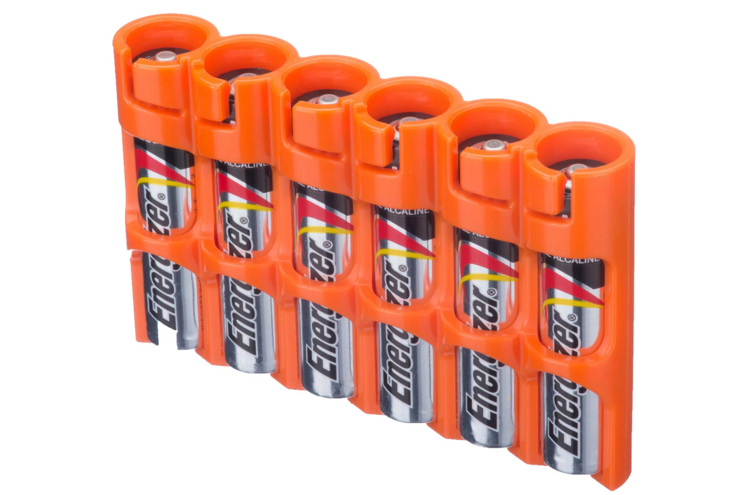 Storacell Slim Line AAA - 6 Pack Battery Caddy (Orange) - Image 2