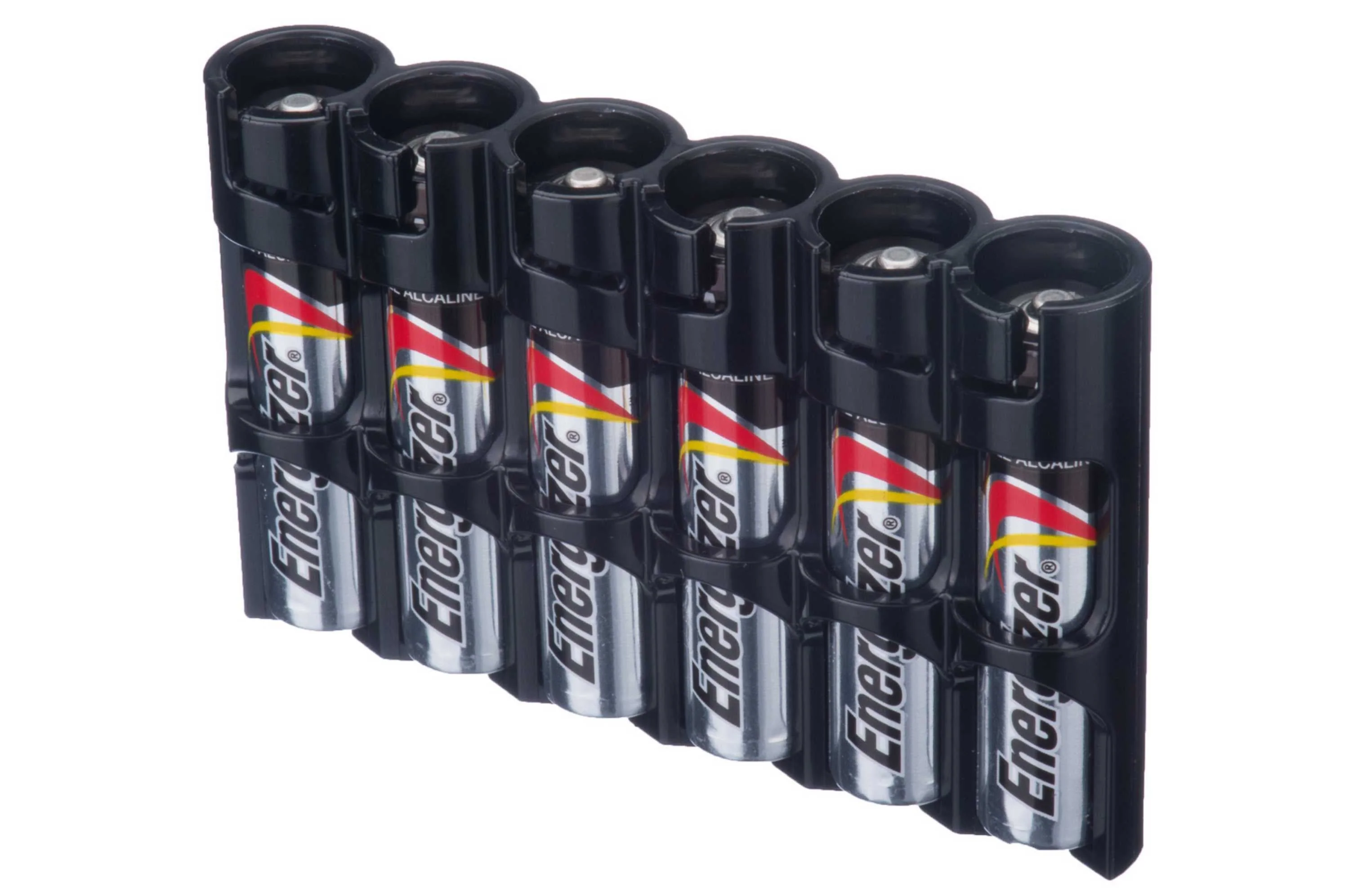 Storacell Slim Line AAA - 6 Pack Battery Caddy (Tuxedo Black) - Image 2