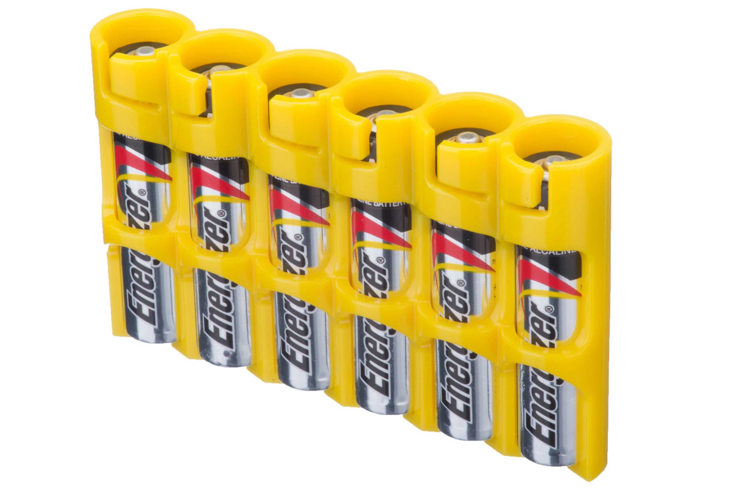 Storacell Slim Line AAA - 6 Pack Battery Caddy (Yellow) - Image 2