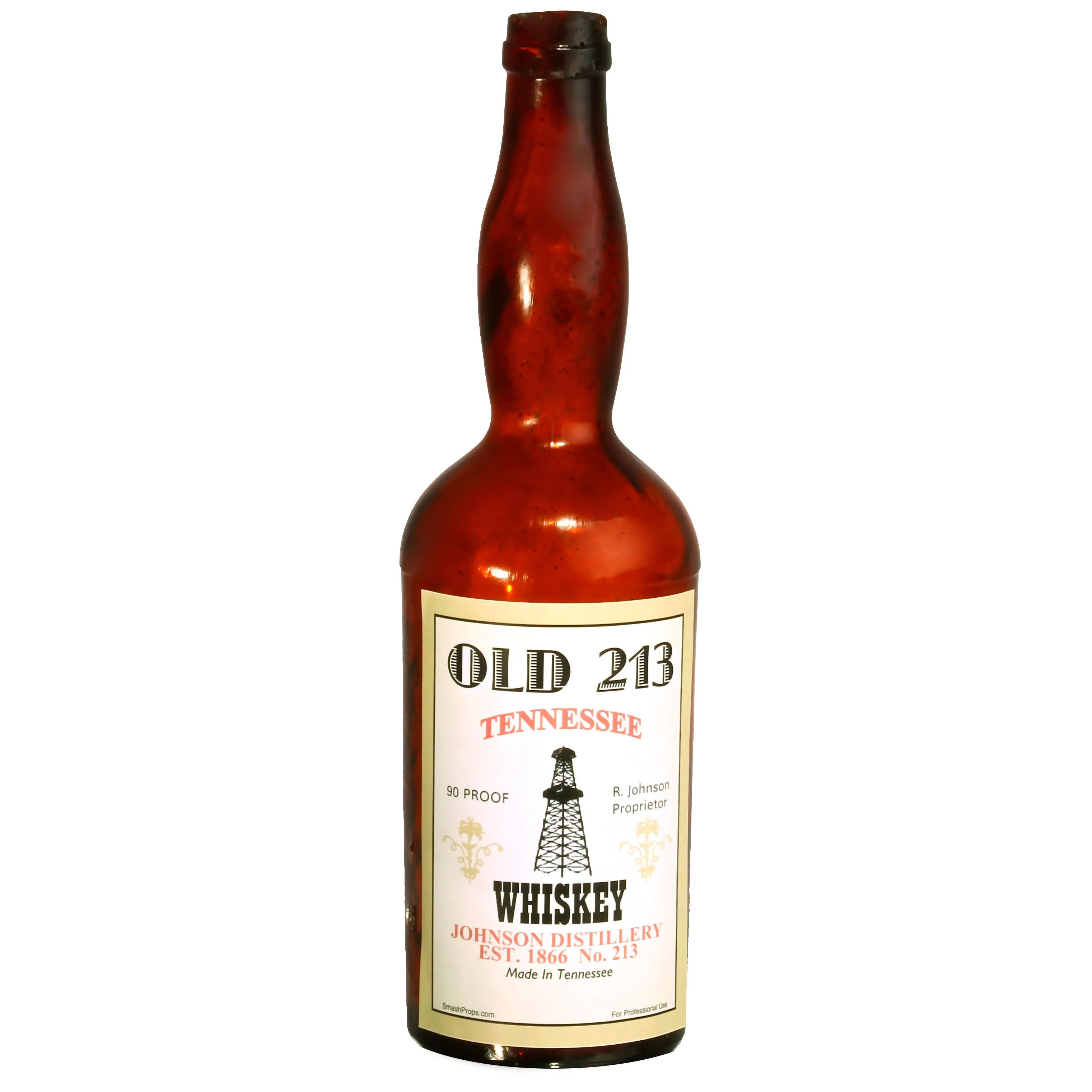 SMASHProps Breakaway Large Antique Whiskey Bottle Stunt Prop (Amber, Clear) - Image 3