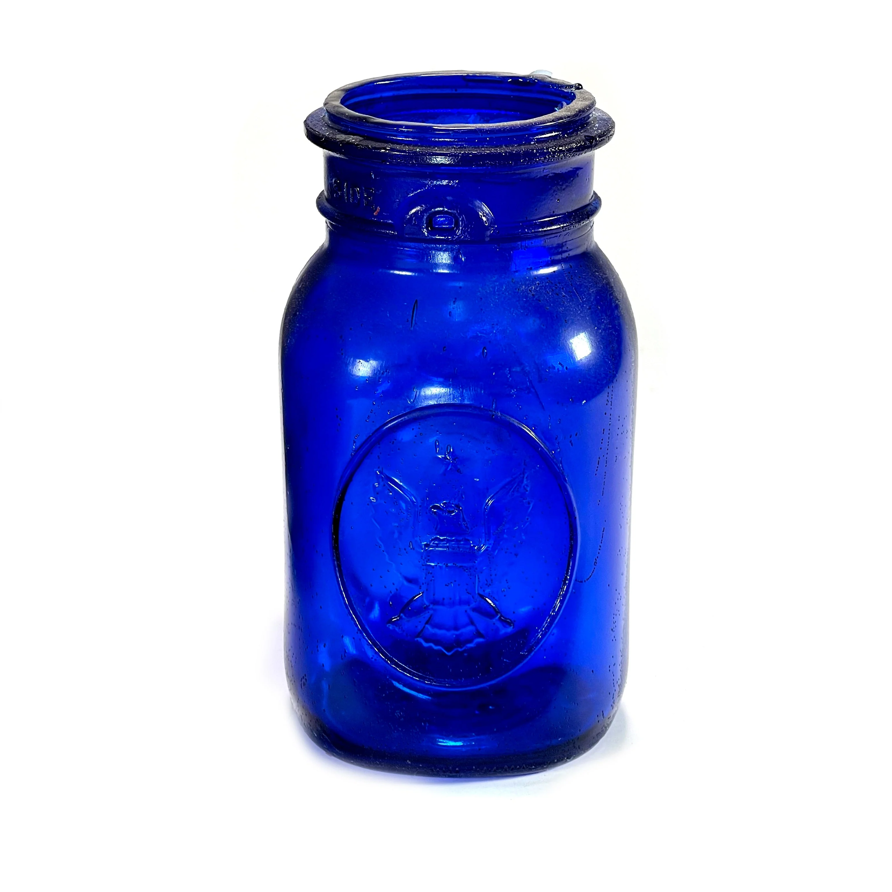 SMASHprops Breakaway Large Vintage Mason Canning Jar Prop (Clear, Cobalt, Light Blue, Green, Amber, Red) - Image 5