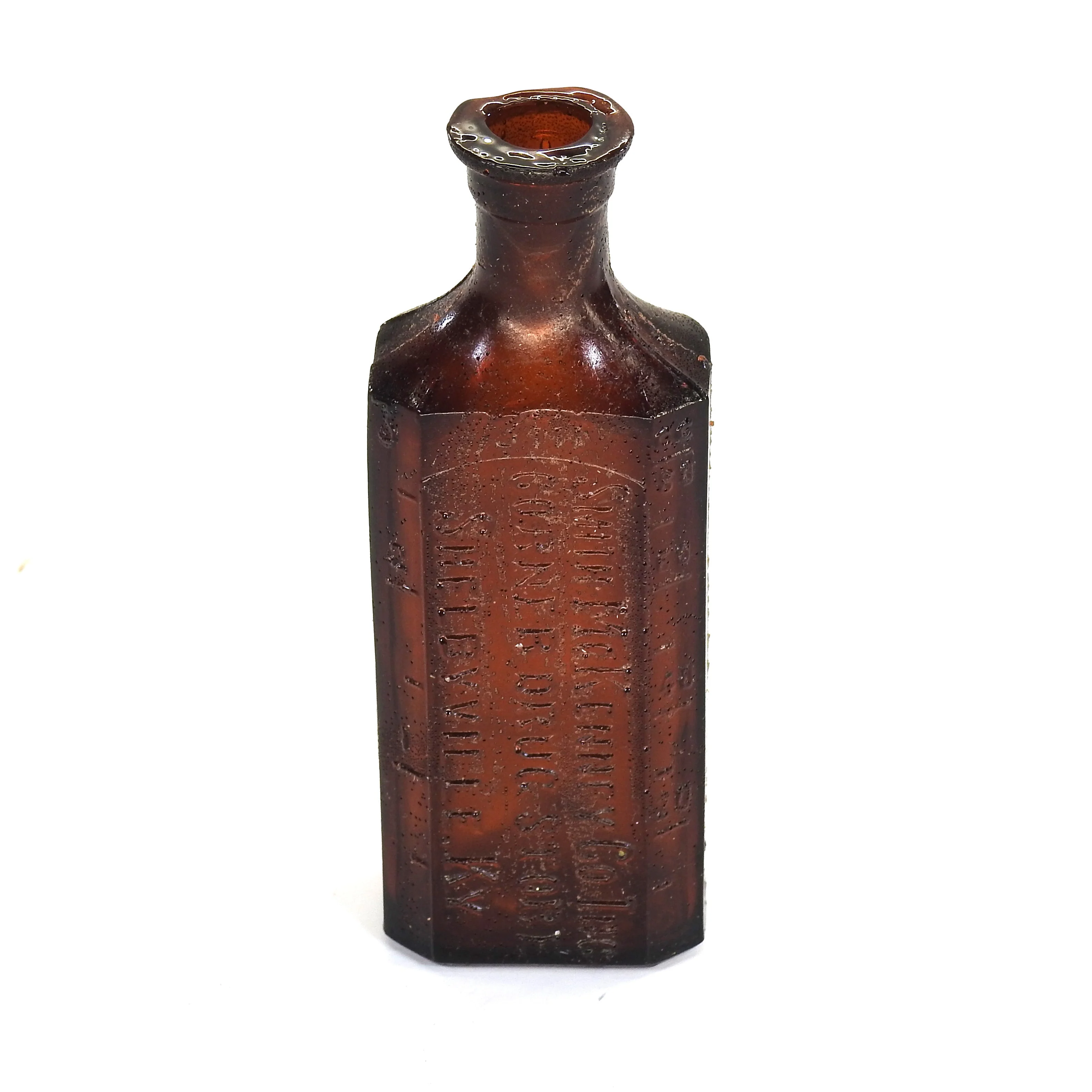 SMASHprops Vintage Breakaway Small Poison Bottle Prop (Amber, Clear Green) - Image 2