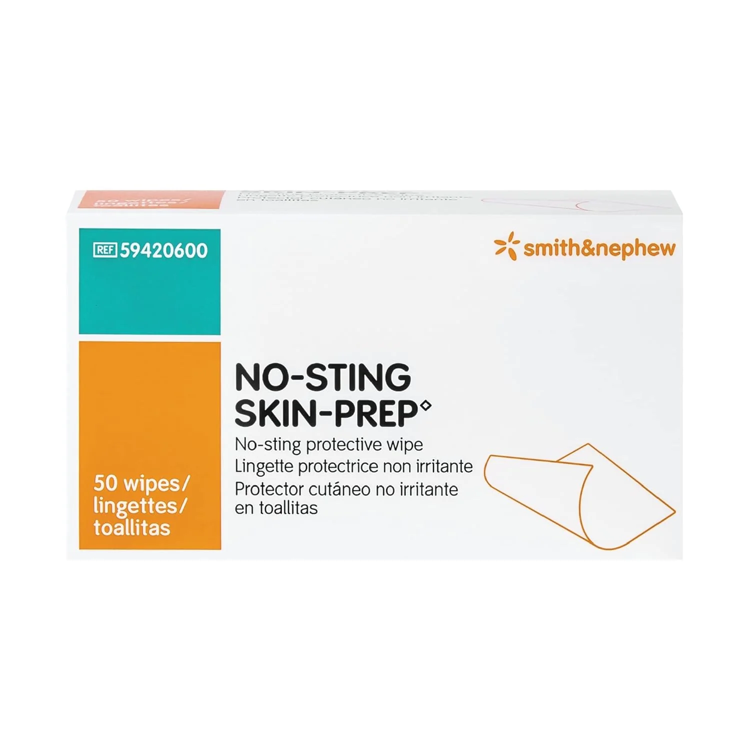 Smith & Nephew 59420600 No-Sting Skin-Prep Protective Wipes - 50 Count Box - Image 3