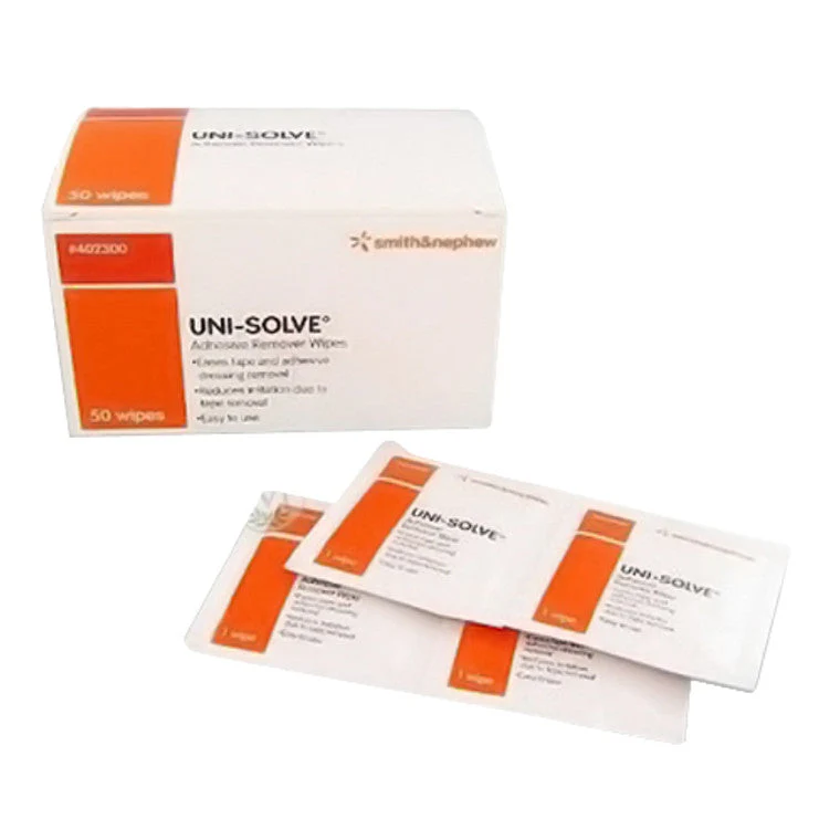 Smith & Nephew 402300 Uni-Solve Adhesive Remover Box of 50 Wipes - Image 3
