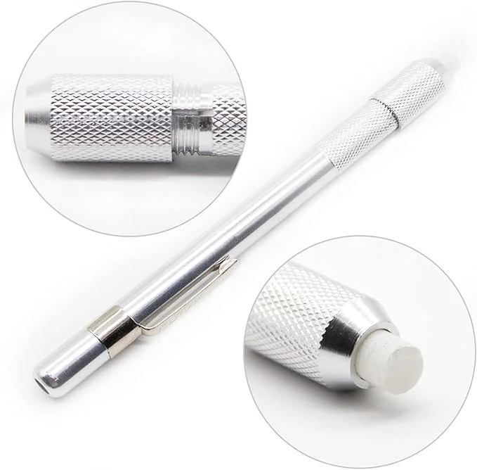 Soapstone Round Aluminum Marker Holder (Silver, Red, Blue) - Image 3