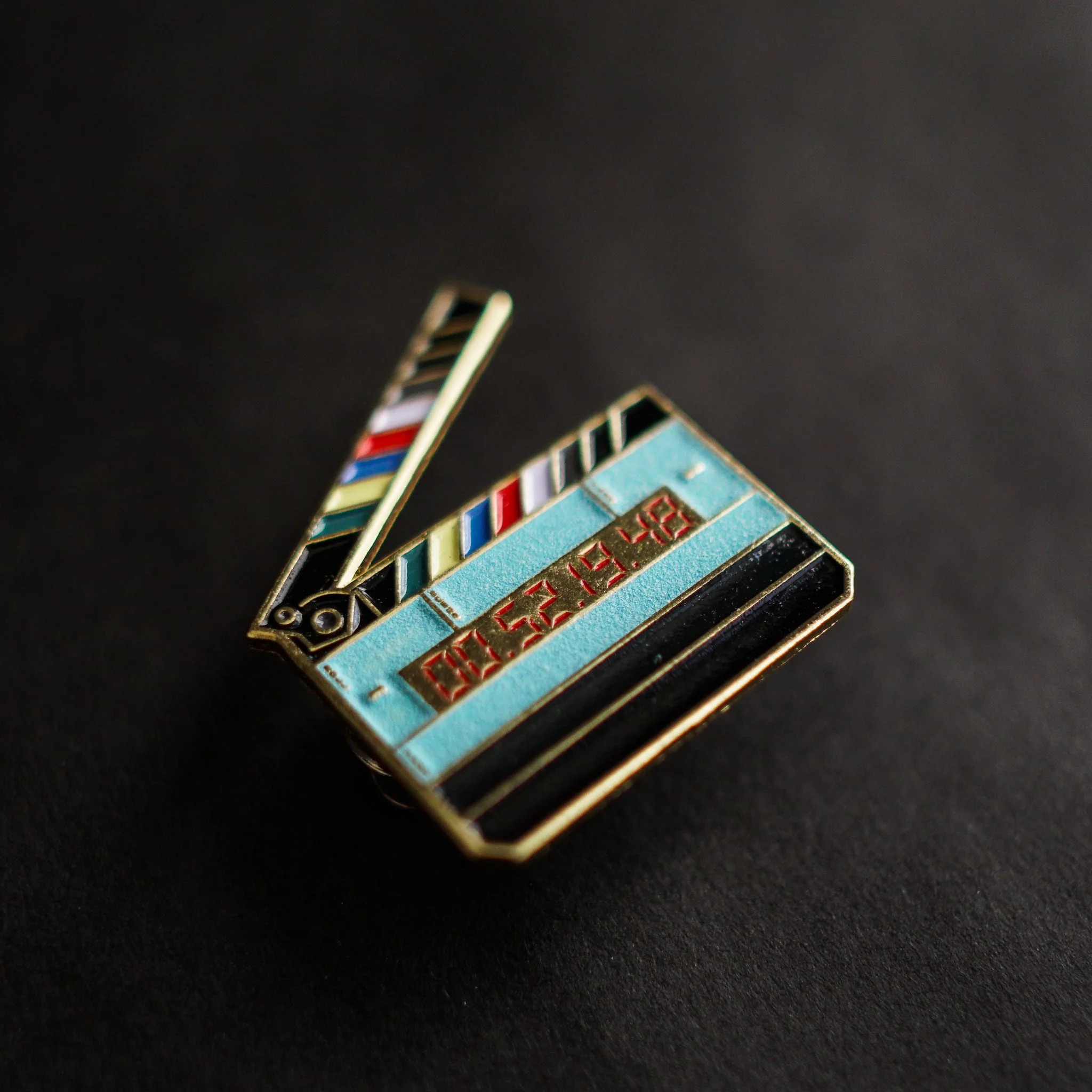 Timecode Slate Enamel Pin (Glow in the Dark) - Image 5