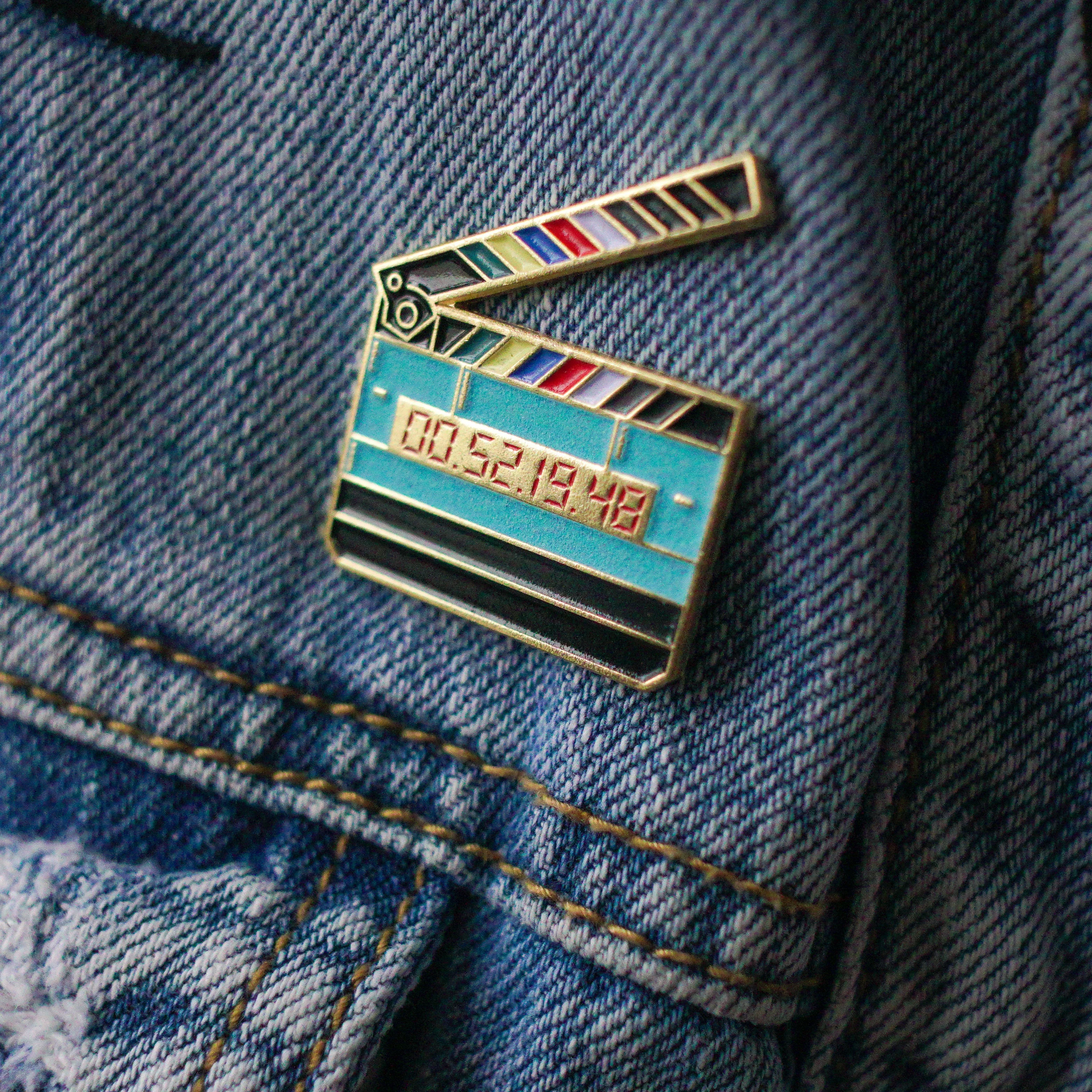 Timecode Slate Enamel Pin (Glow in the Dark) - Image 6