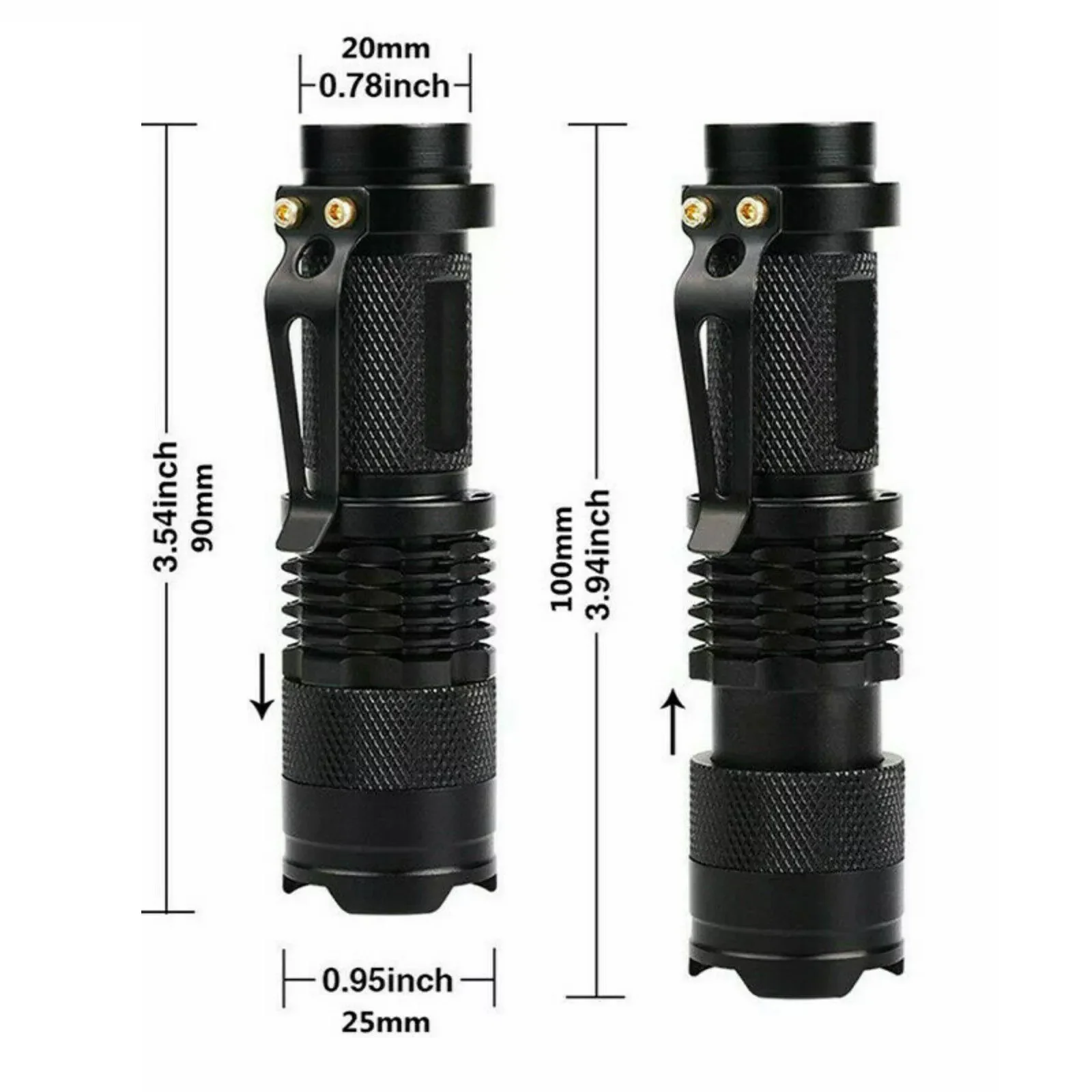 UV Flashlight 395nm Black Light - 3 Light Modes & Zoom Function - Image 6
