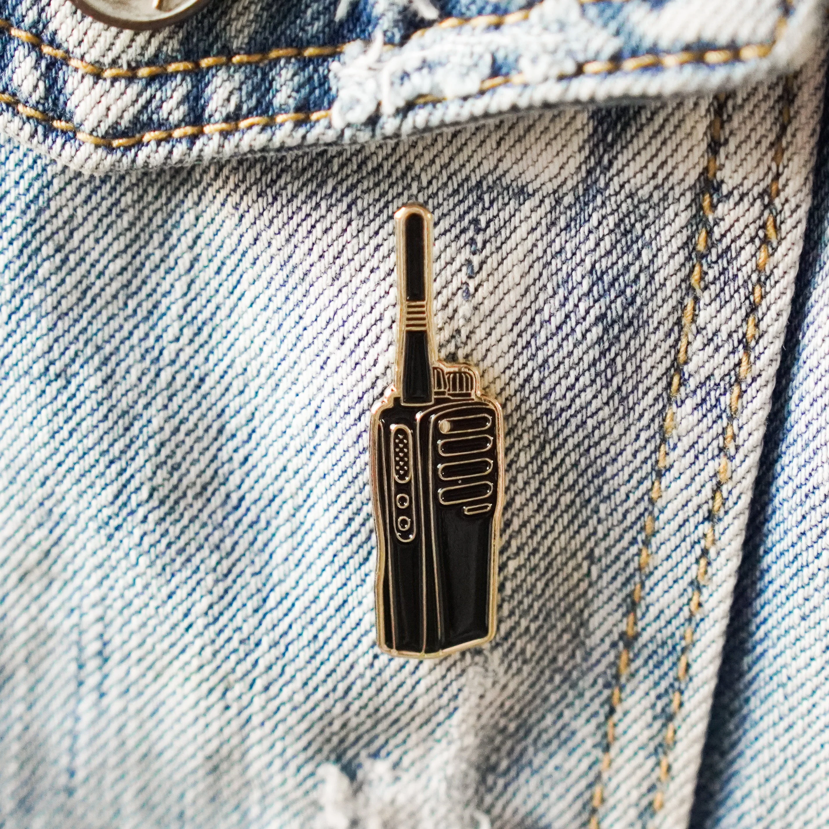 Walkie Talkie Enamel Pin - Image 5