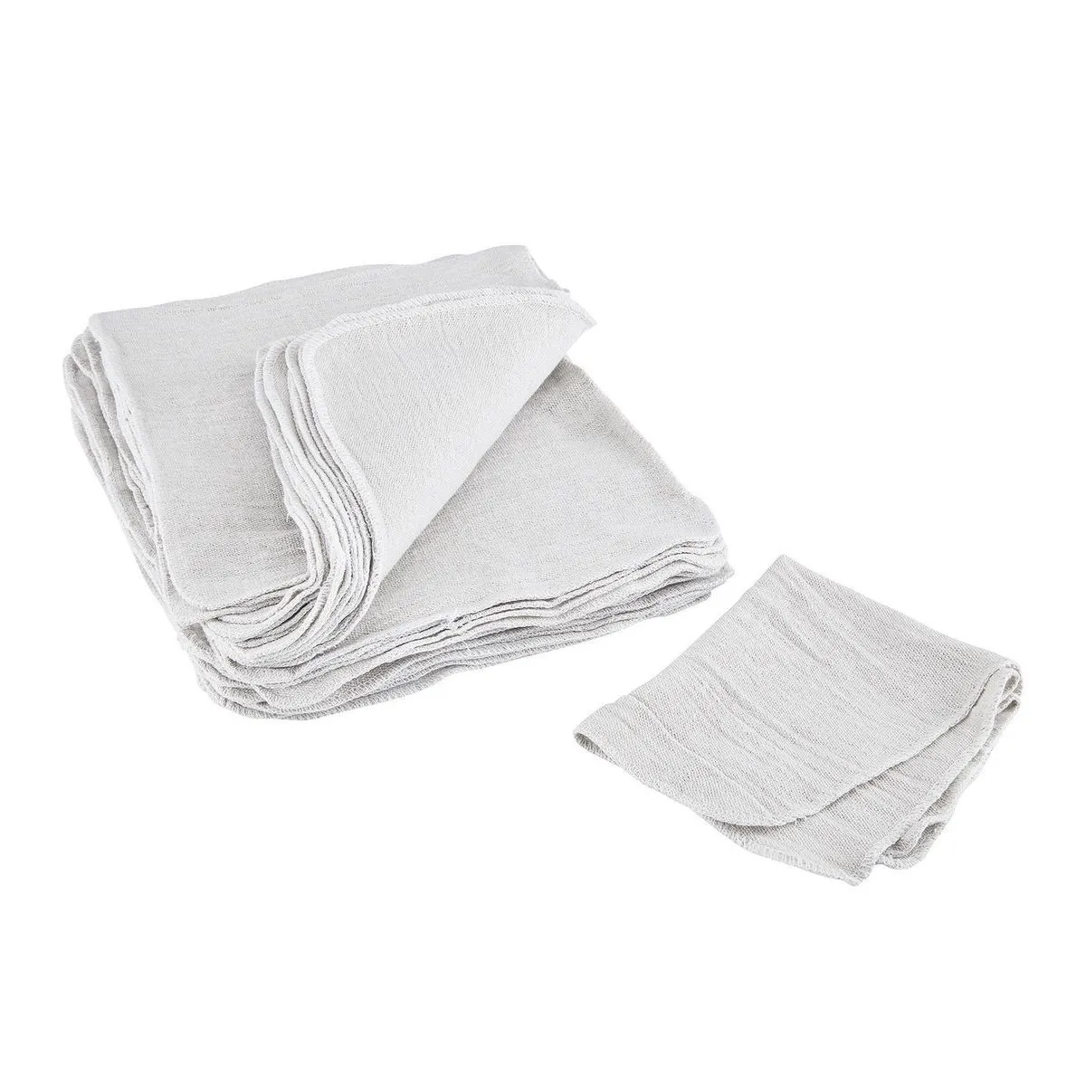 White Shop Towels, 14 in. x 13 in., 50-Pack - Image 2